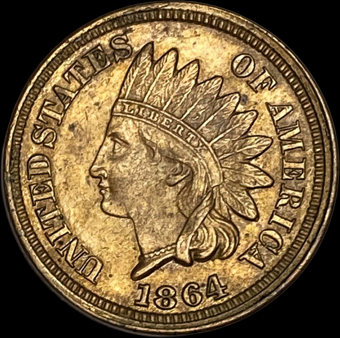 1864 Bronze Indian Head Cent UNCIRCULATED (1 of 2)