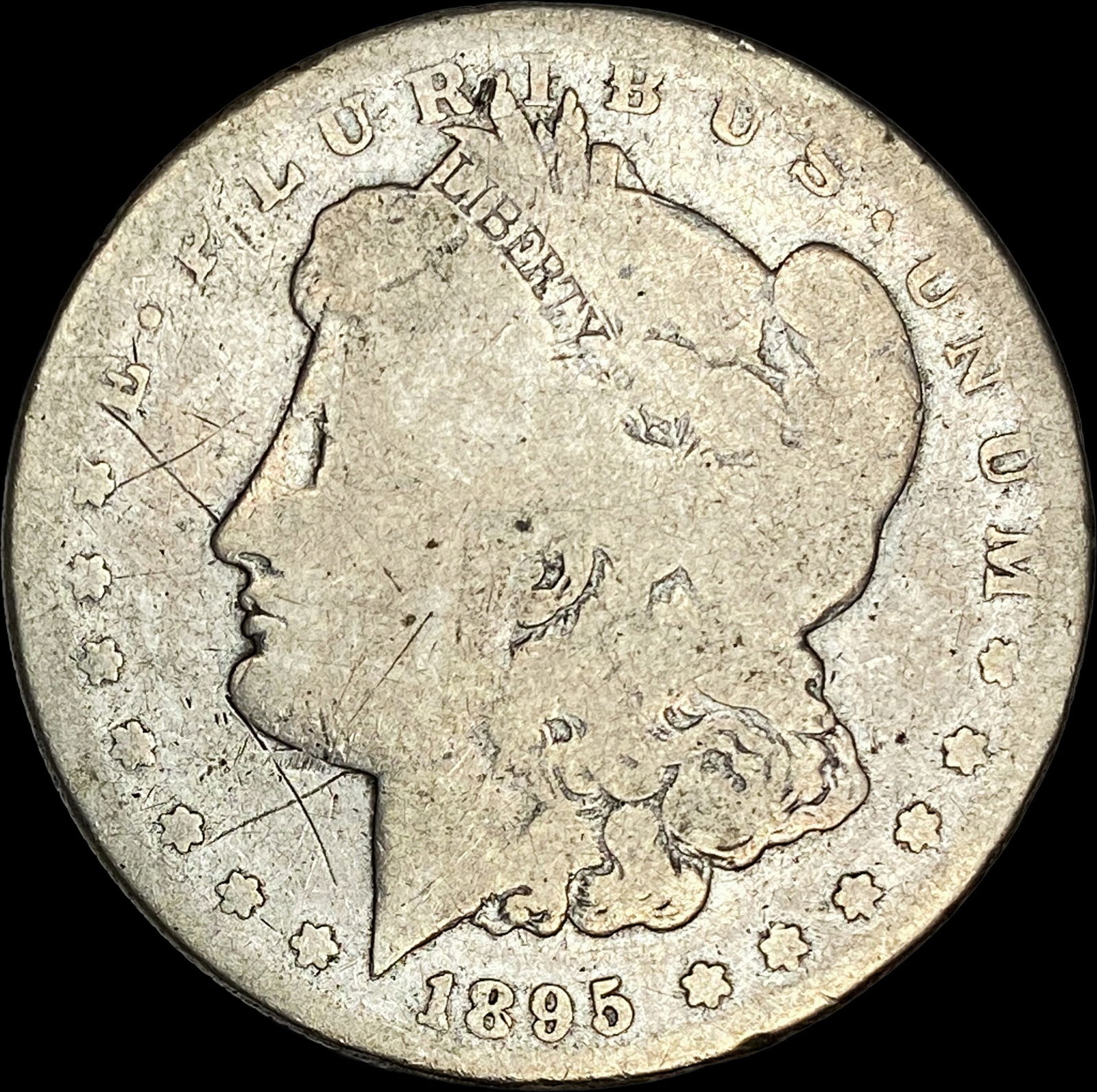 1895-S Silver Morgan Dollar NICELY CIRCULATED: 1895-S Silver Morgan Dollar NICELY CIRCULATED