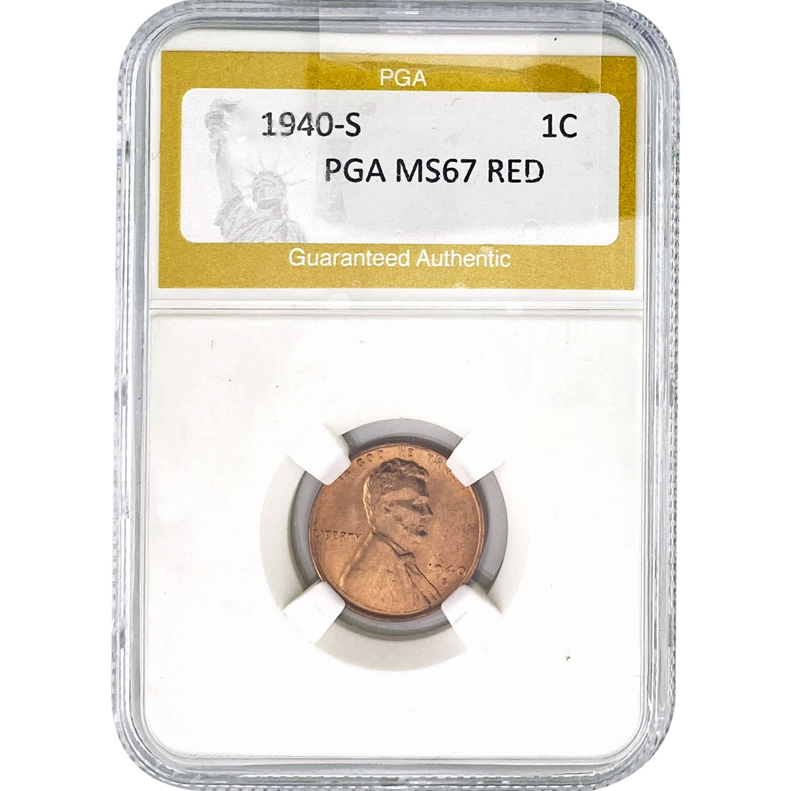 1940-S Wheat Cent PGA MS67 RED (1 of 2)