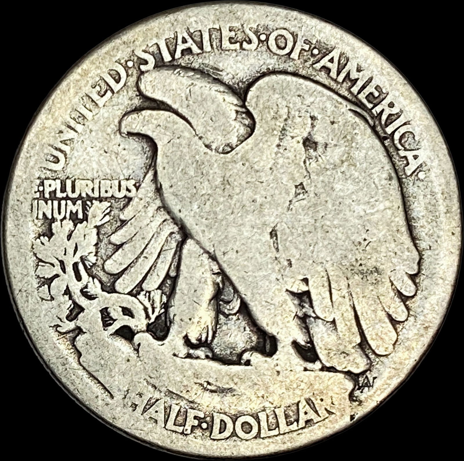 1916-D Silver Walking Liberty Half Dollar NICELY CIRCULATED - 2