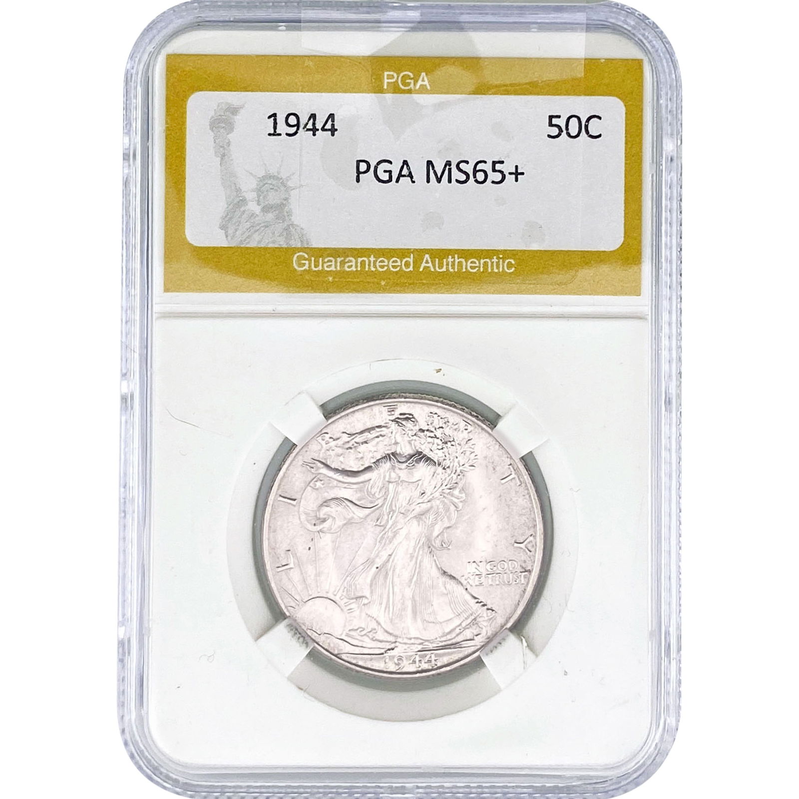 1944 Walking Liberty Half Dollar PGA MS65+: 1944 Walking Liberty Half Dollar PGA MS65+