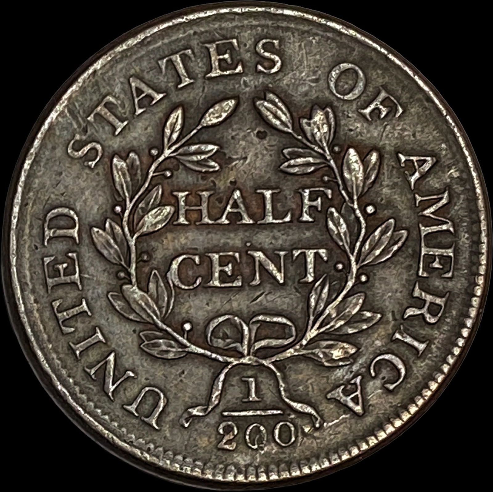 1804 Copper Half Cent NEARLY UNCIRCULATED - 2