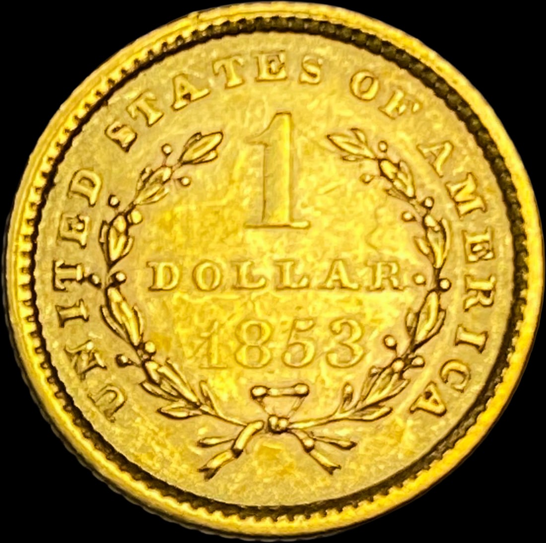 1853 Gold $1 Type 1 UNCIRCULATED - 2