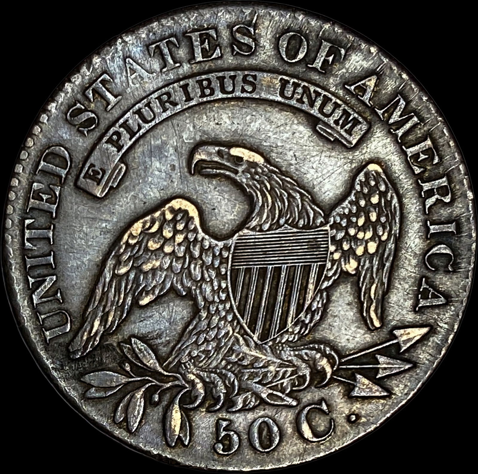 1829 Capped Bust Half Dollar CLOSELY UNCIRCULATED - 2