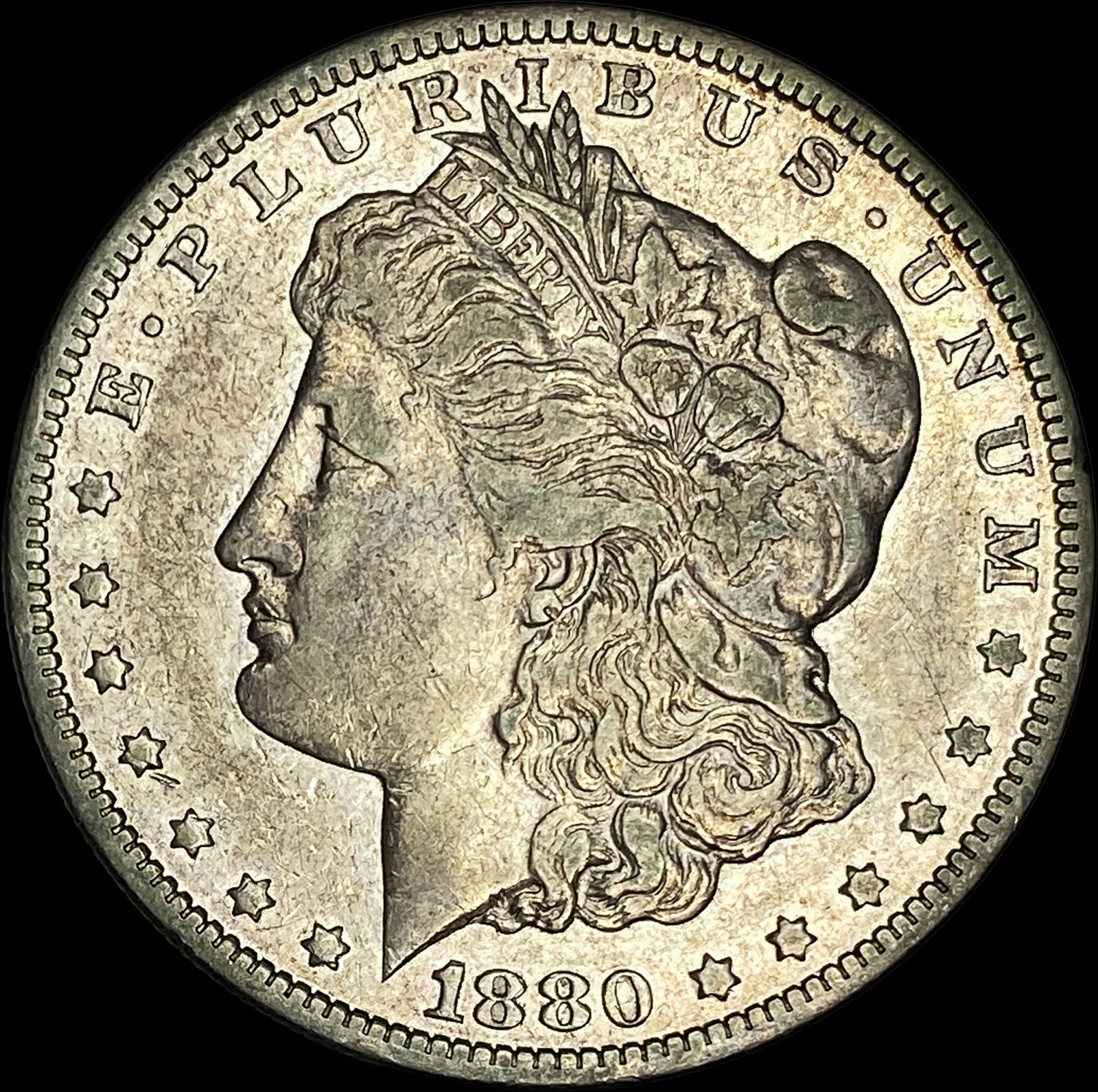 1880-CC Silver Morgan Dollar NEARLY UNCIRCULATED: 1880-CC Silver Morgan Dollar NEARLY UNCIRCULATED