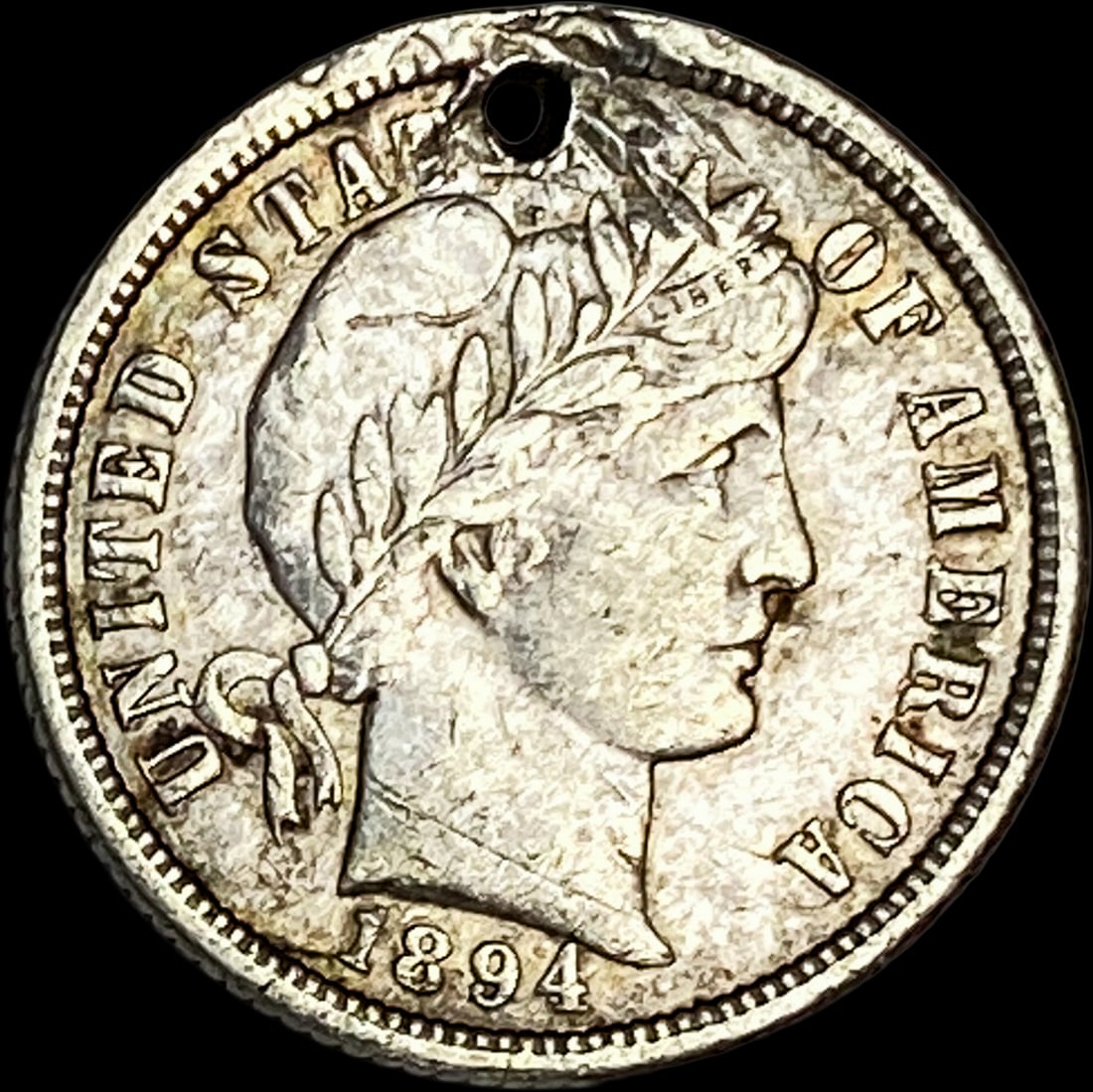 1894-O Silver Barber Dime HIGH GRADE (1 of 2)