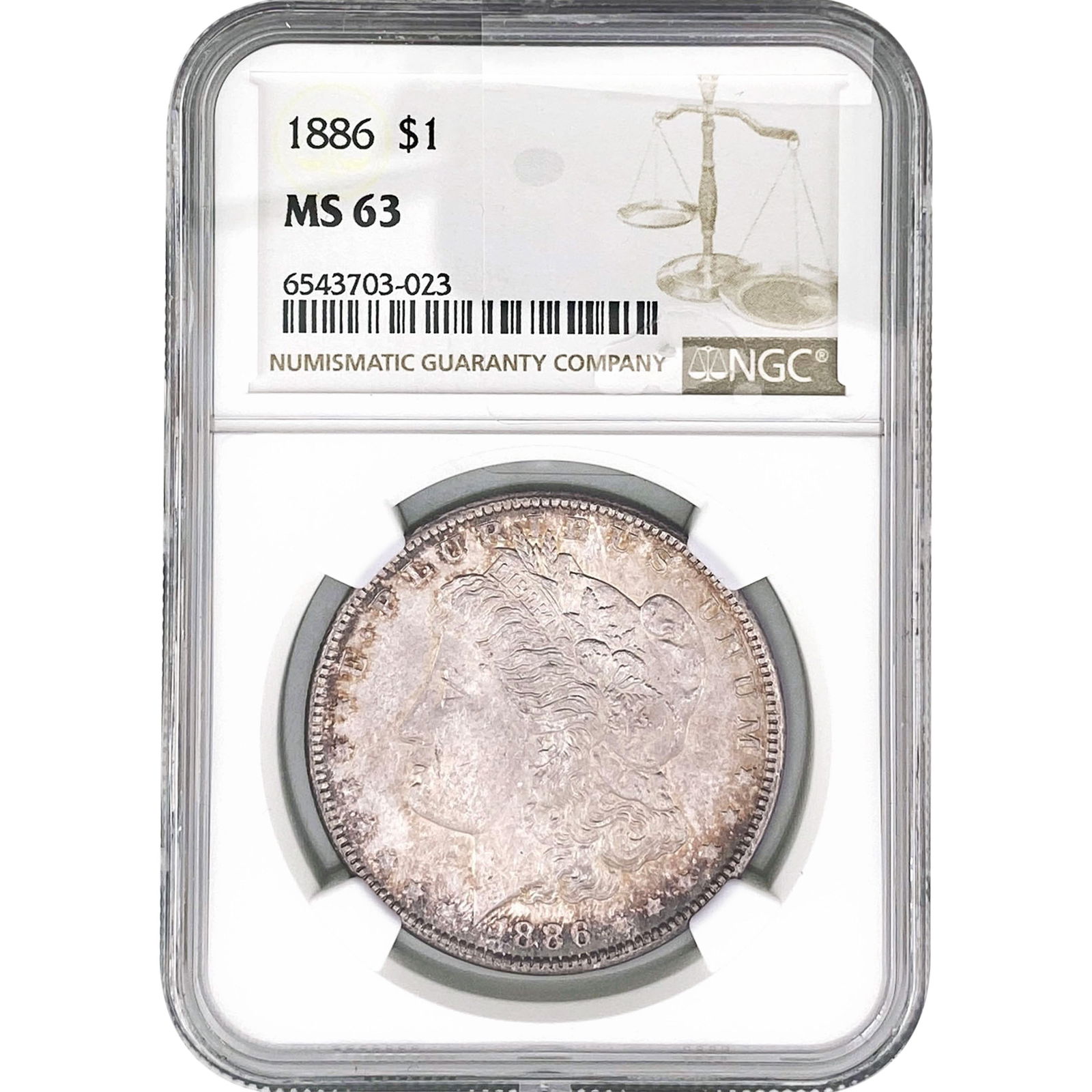 1886 Morgan Silver Dollar NGC MS63 (1 of 2)