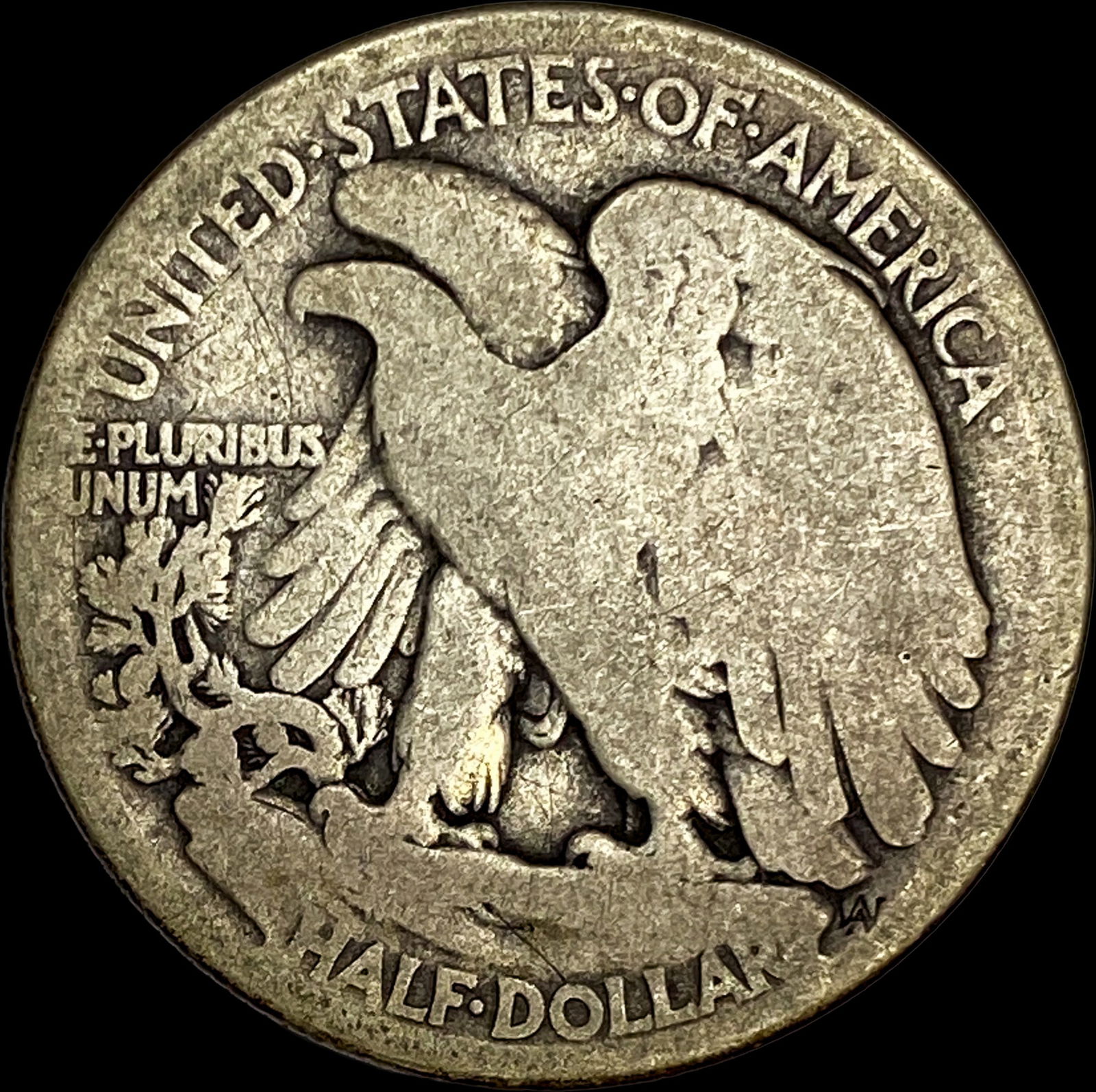 1916-D Silver Walking Liberty Half Dollar NICELY CIRCULATED - 2