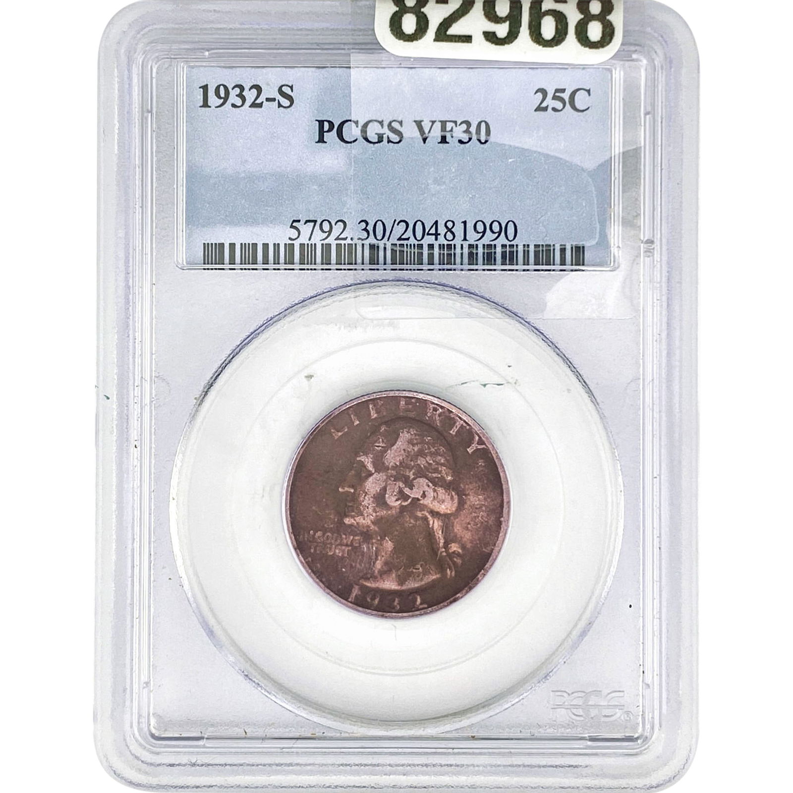1932-S Washington Silver Quarter PCGS VF30 (1 of 2)