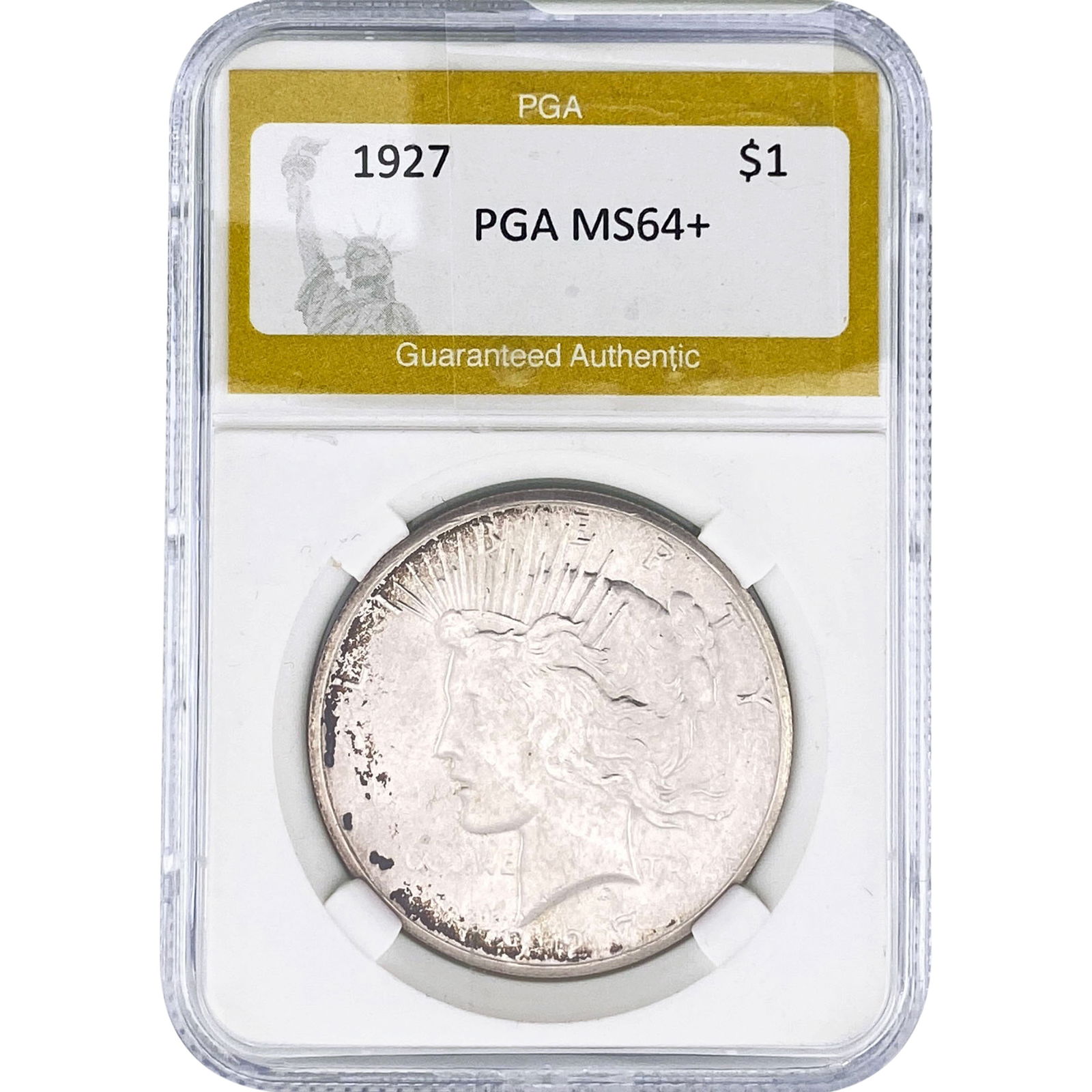 1927 Silver Peace Dollar PGA MS64+ (1 of 2)
