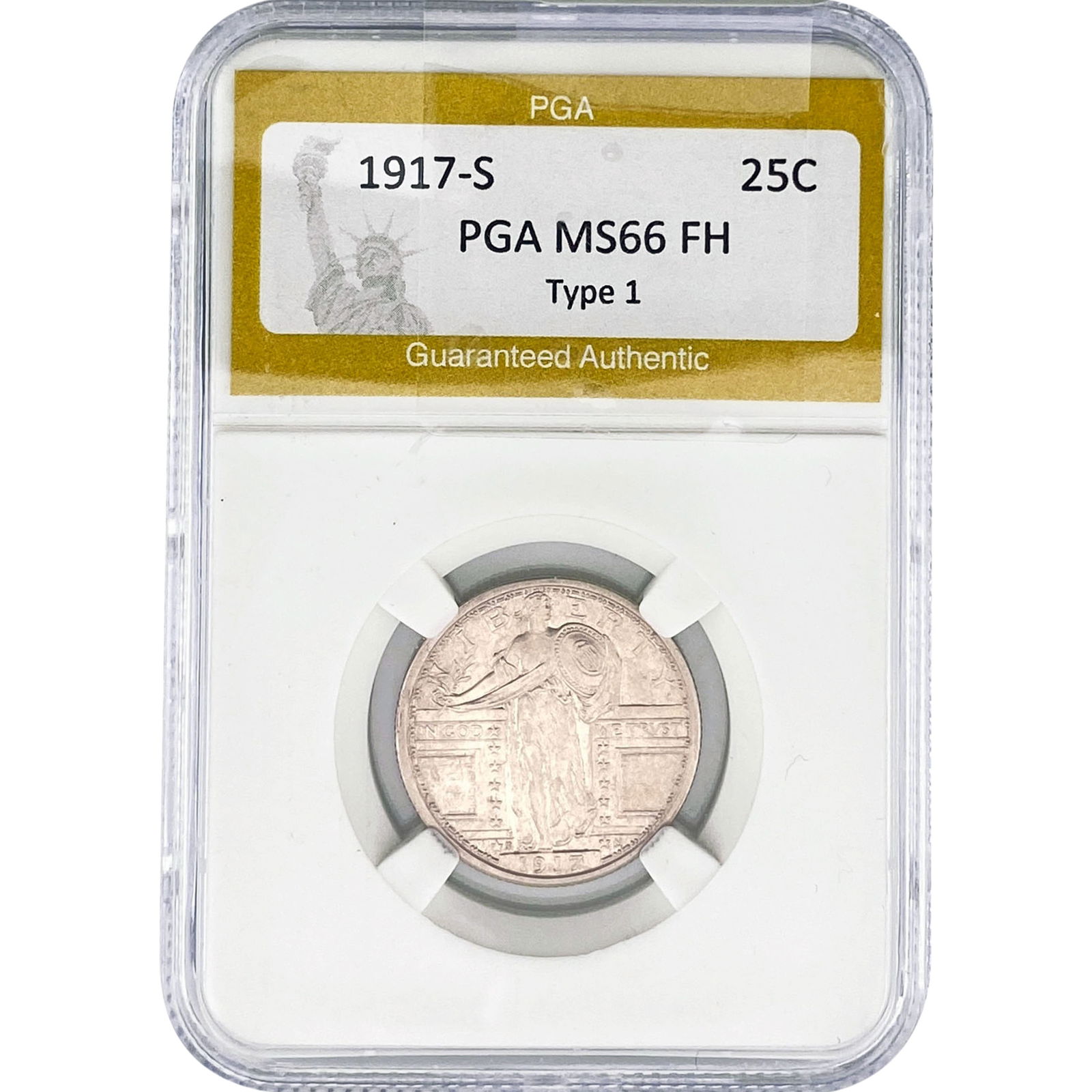 1917-S Standing Liberty Quarter PGA MS66 FH Type 1 (1 of 2)