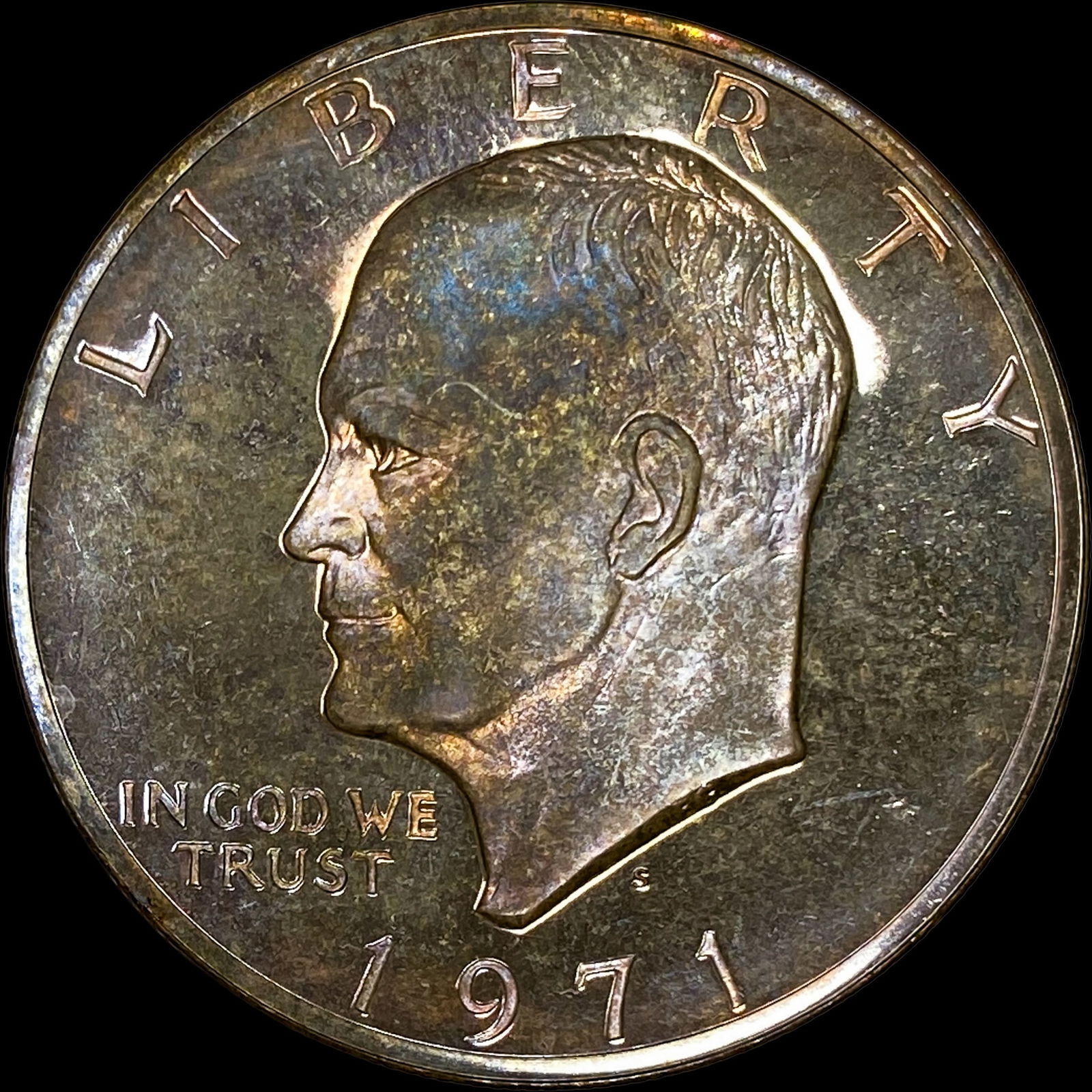 1971-S Eisenhower Silver Dollar NICELY CIRCULATED (1 of 2)