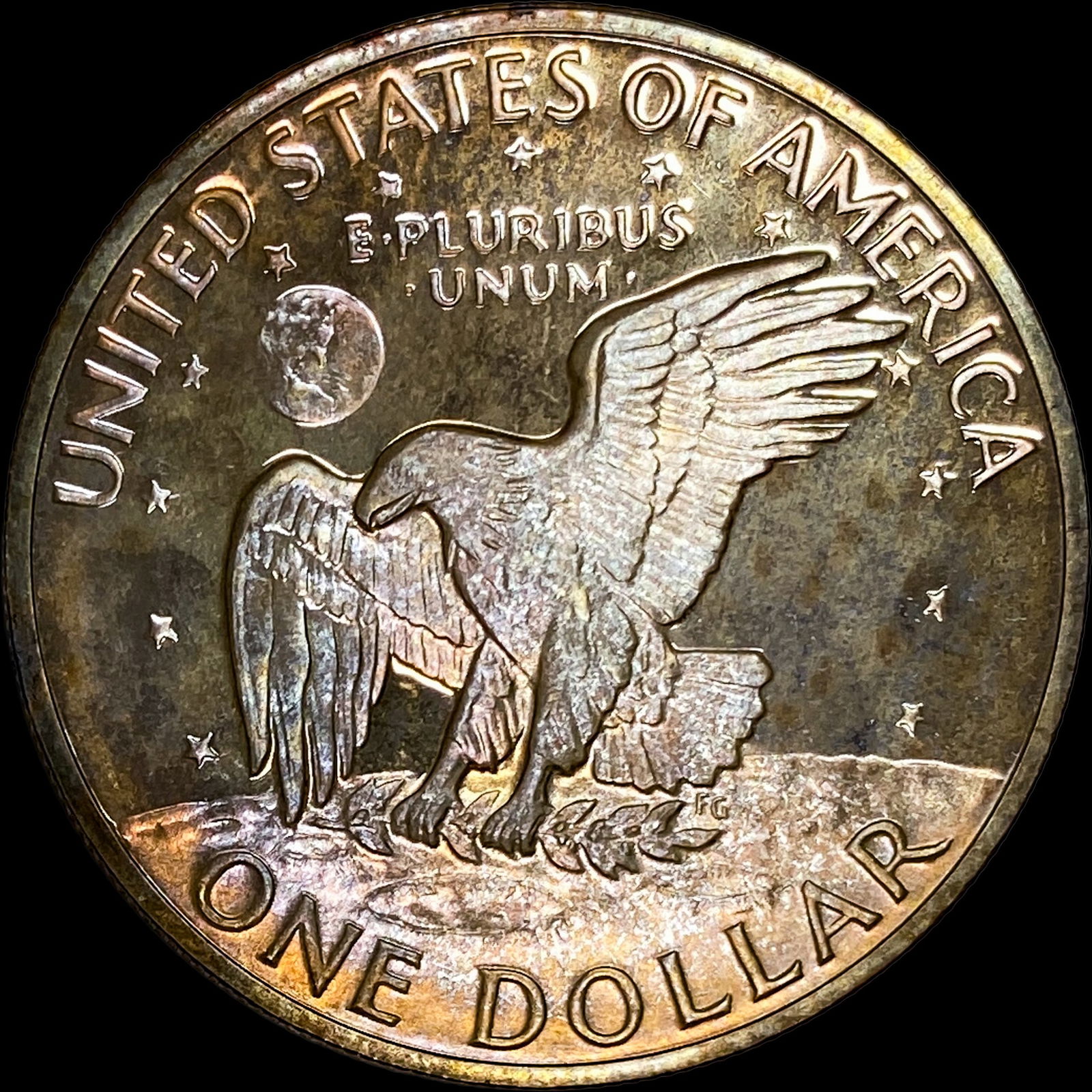 1971-S Eisenhower Silver Dollar NICELY CIRCULATED - 2