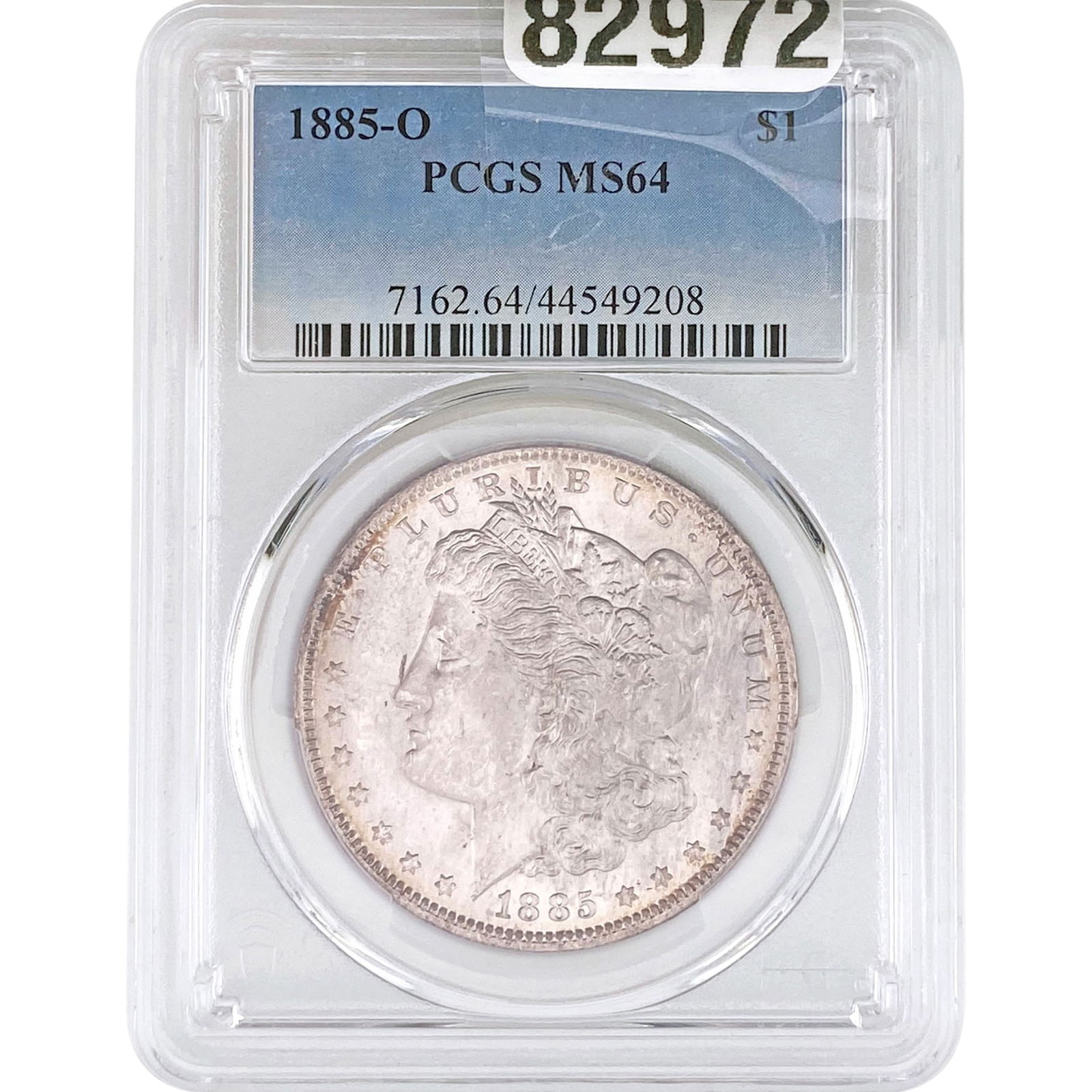 1885-O Morgan Silver Dollar PCGS MS64: 1885-O Morgan Silver Dollar PCGS MS64