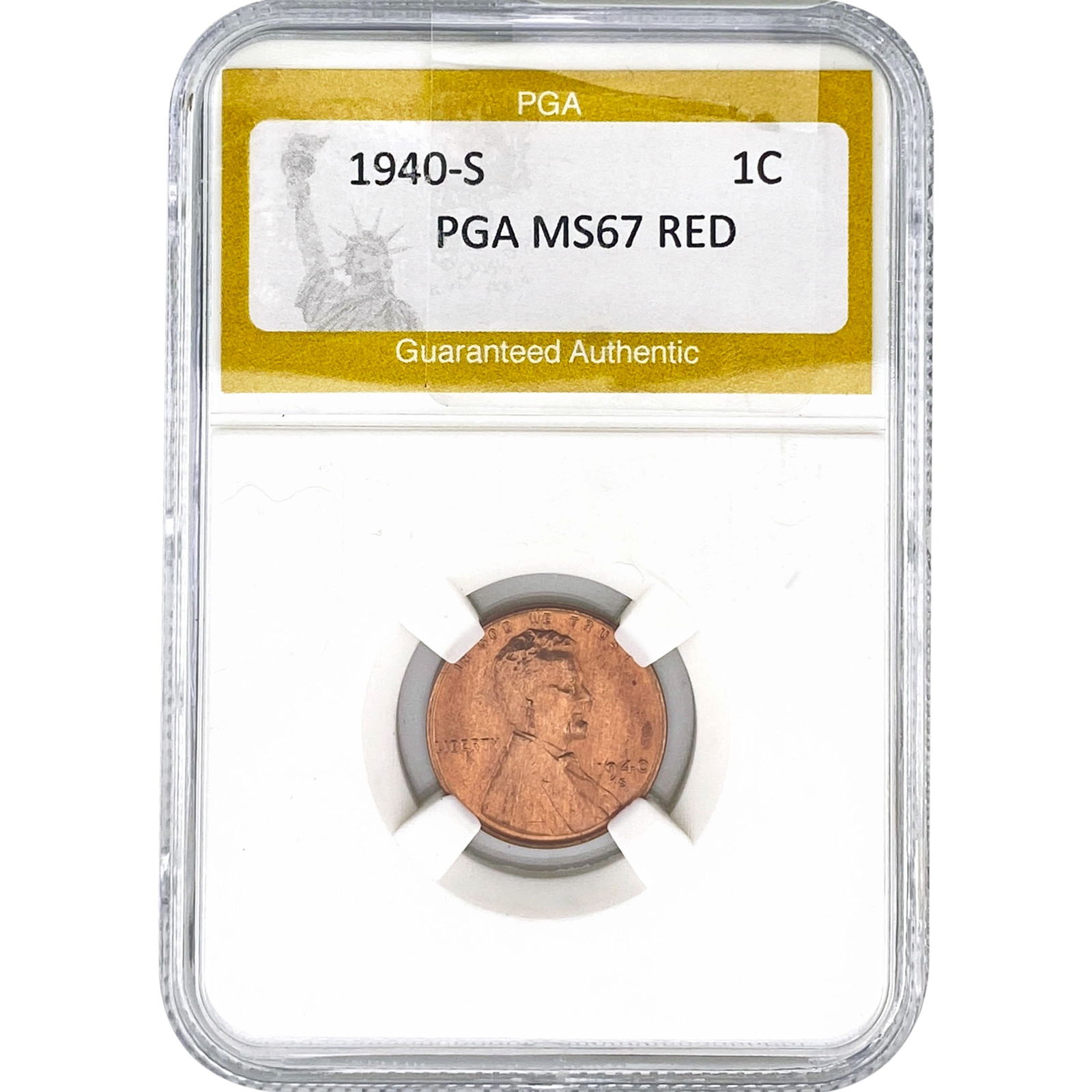 1940-S Wheat Cent PGA MS67 RED (1 of 2)