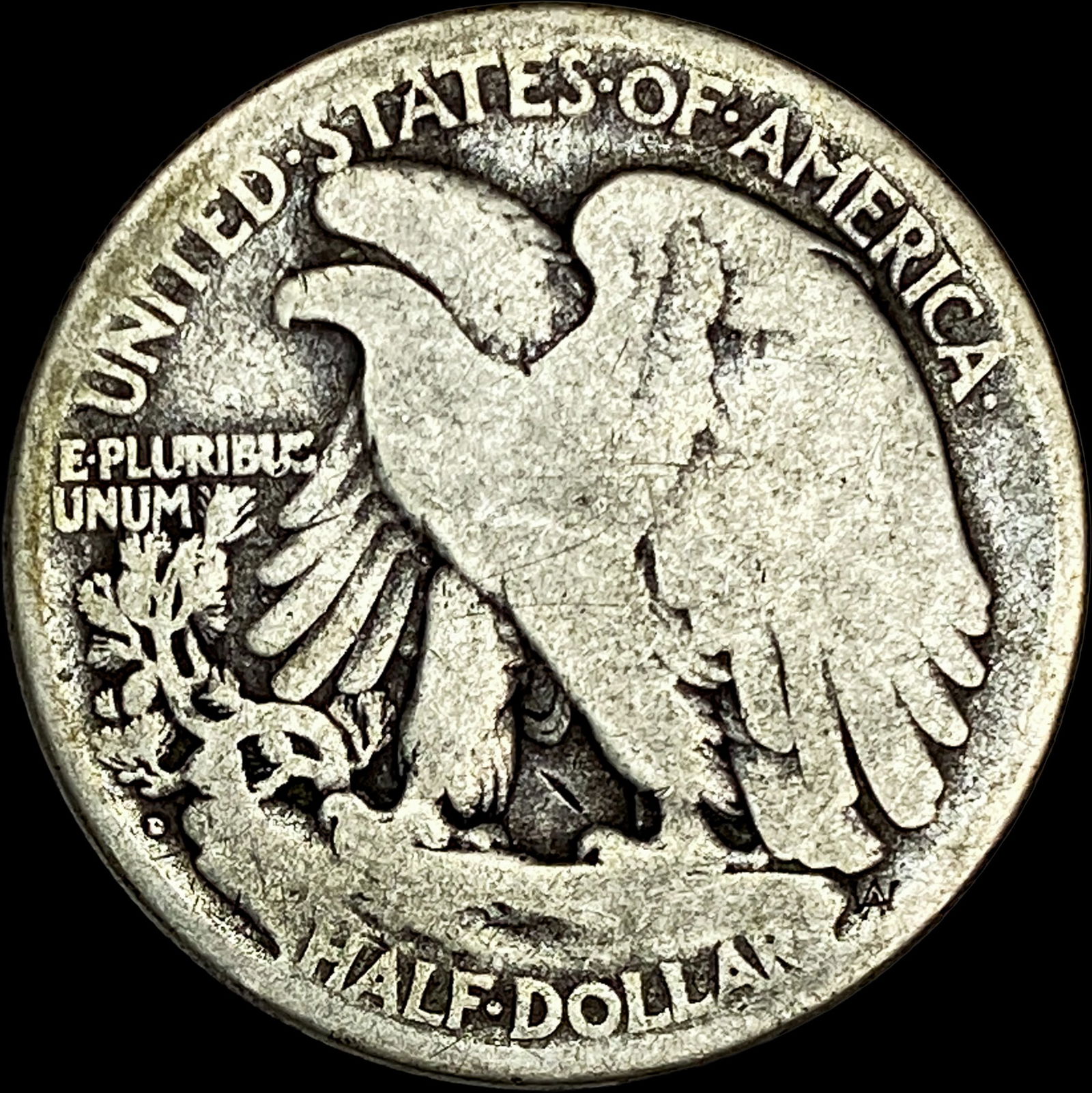 1919-D Silver Walking Liberty Half Dollar NICELY CIRCULATED - 2