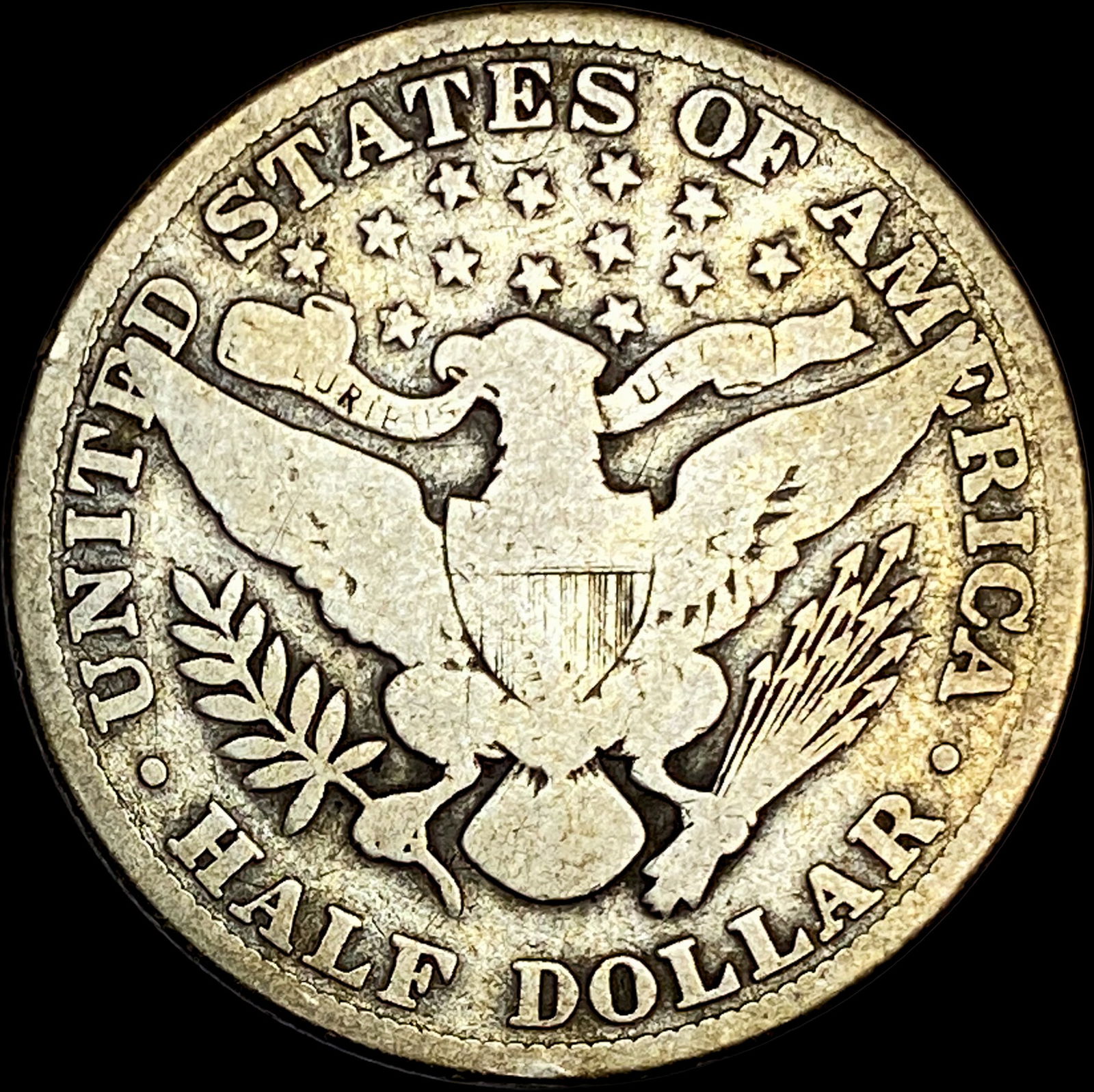 1913 Silver Half Dollar Barber NICELY CIRCULATED - 2