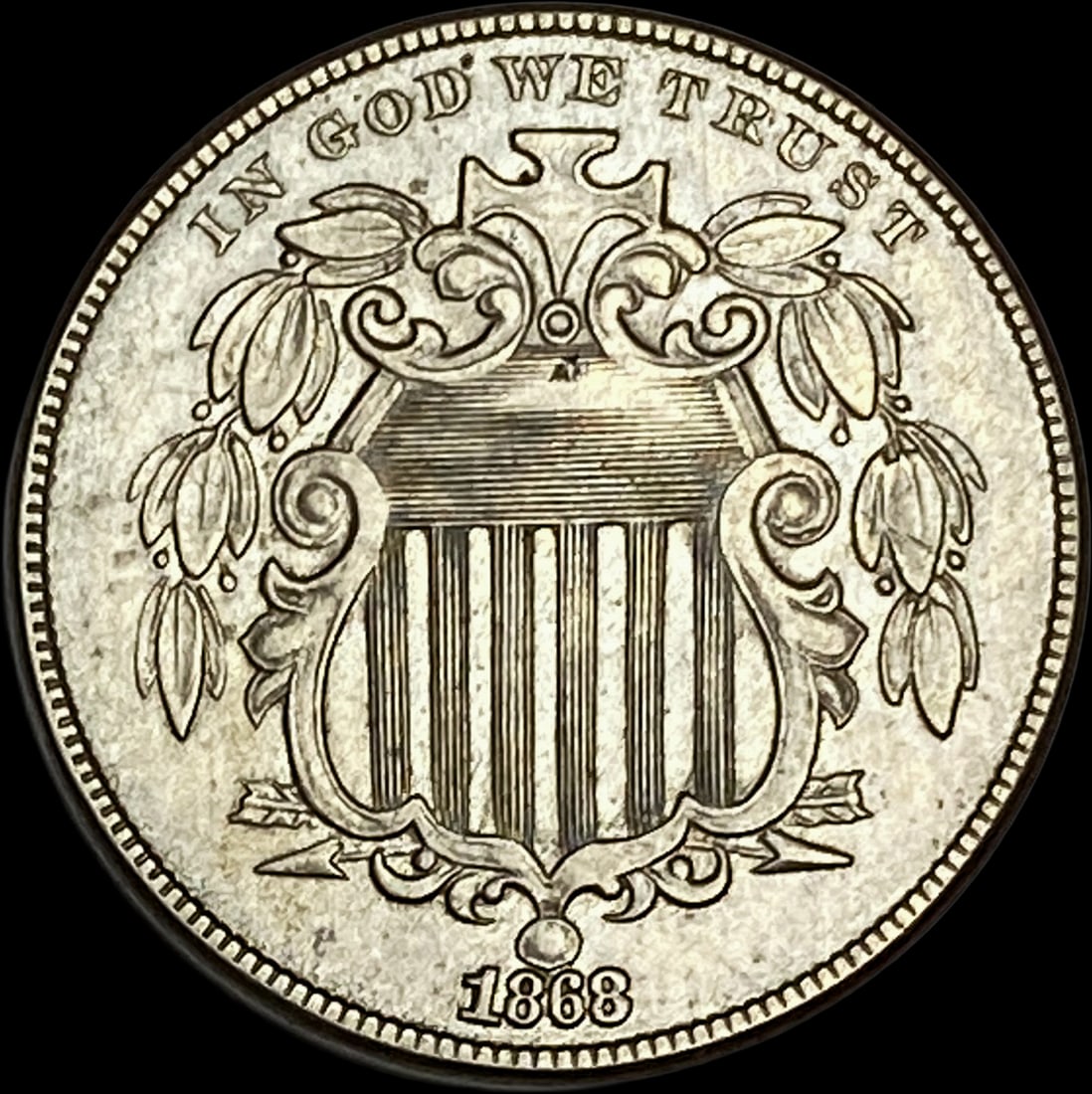 1868 Shield Nickel CHOICE AU (1 of 2)