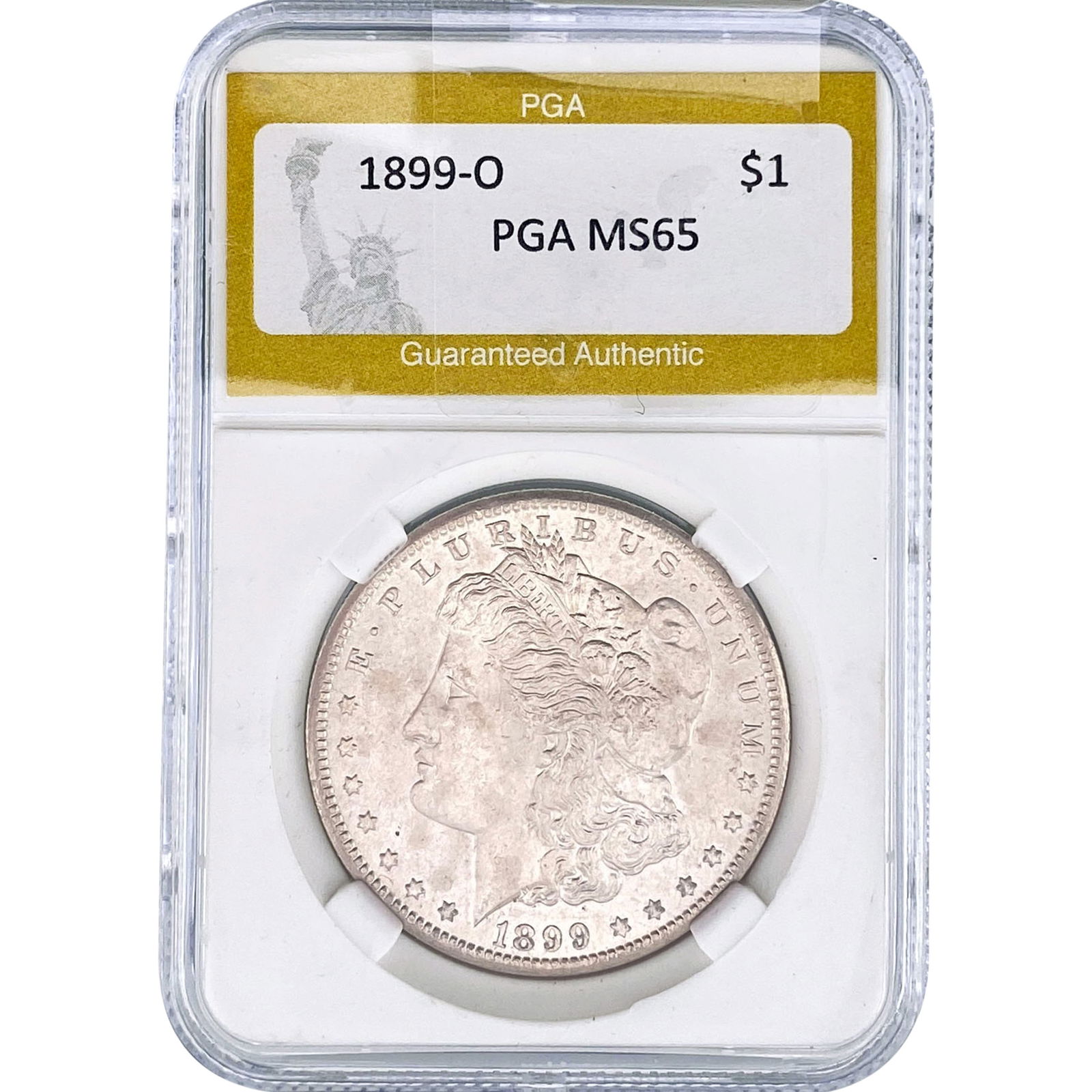 1899-O Morgan Silver Dollar PGA MS65: 1899-O Morgan Silver Dollar PGA MS65