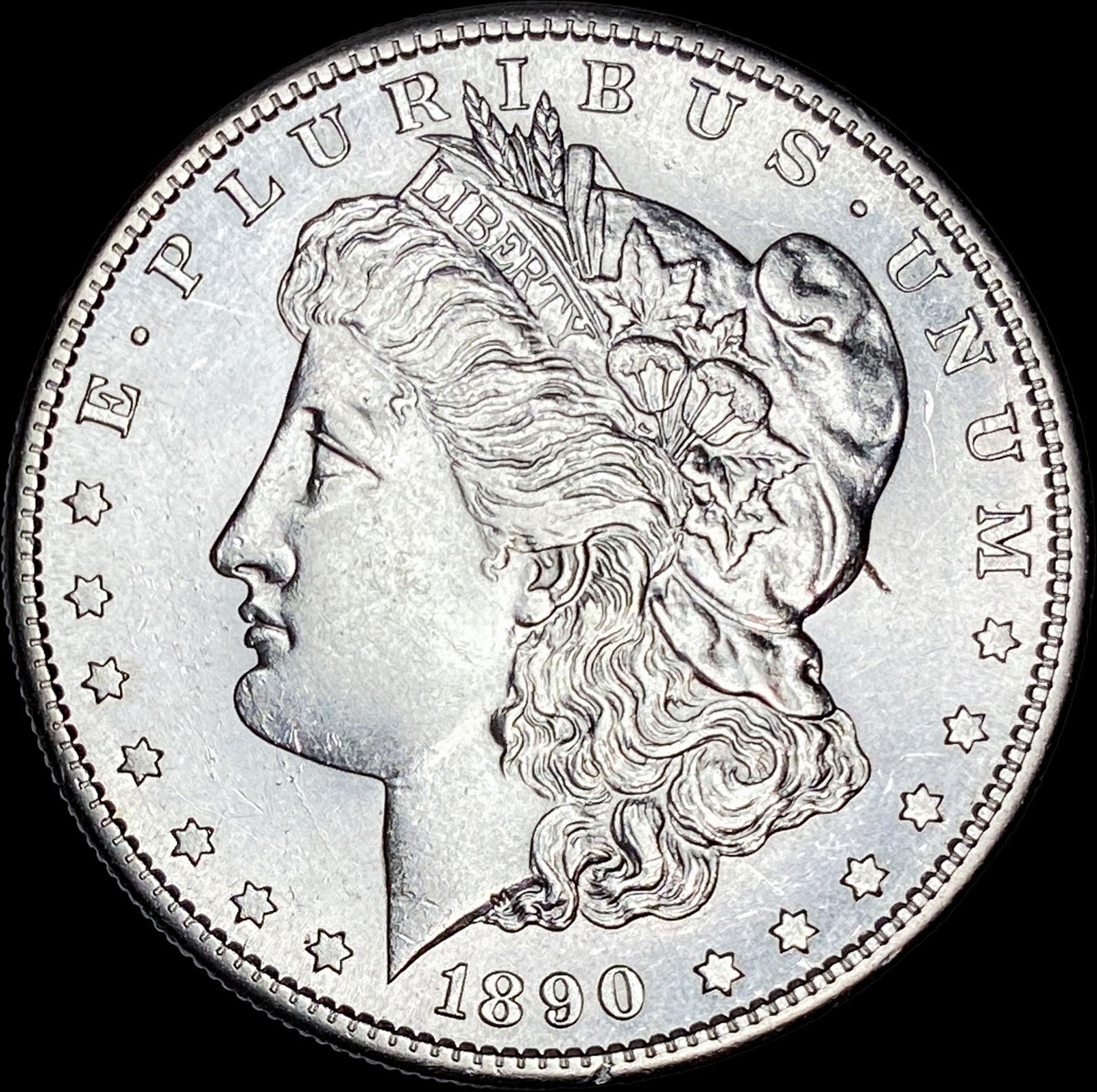 1890-S Silver Morgan Dollar CHOICE BU (1 of 2)