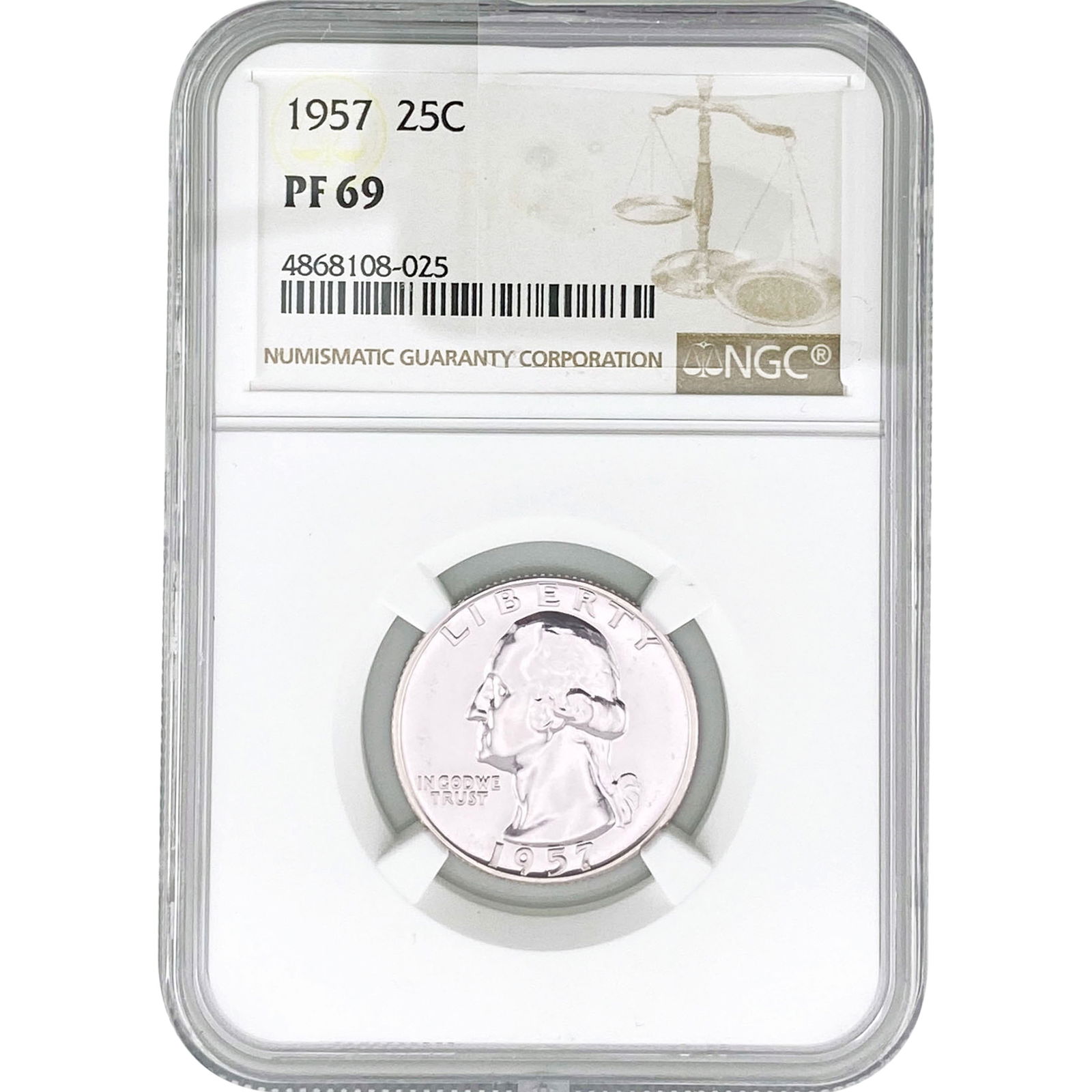 1957 Washington Silver Quarter NGC PF69 (1 of 2)