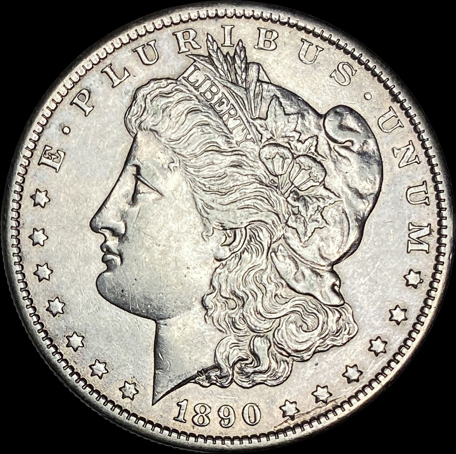 1890-S Silver Morgan Dollar CLOSELY UNCIRCULATED (1 of 2)