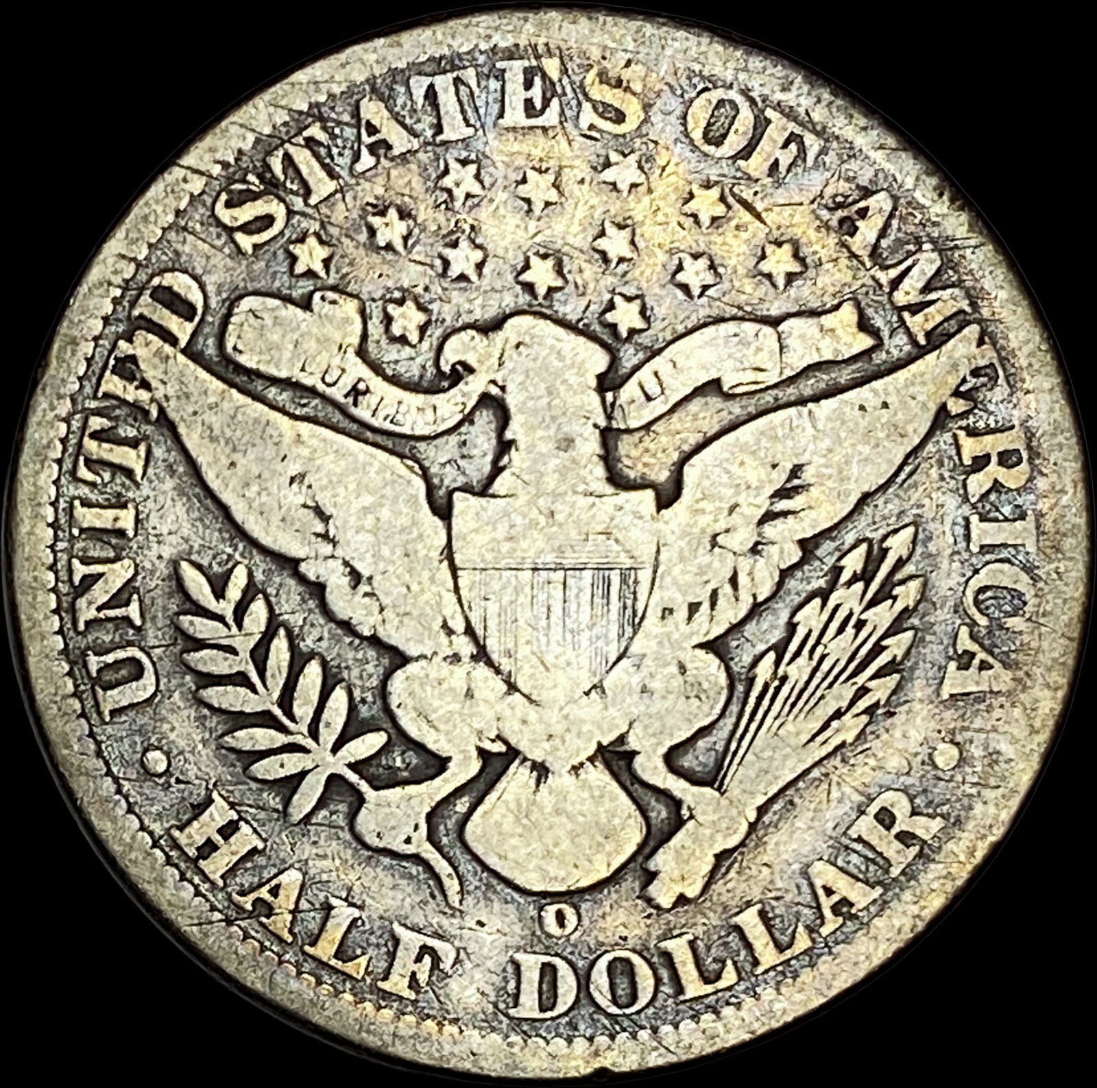 1896-O Silver Barber Half Dollar NICELY CIRCULATED - 2
