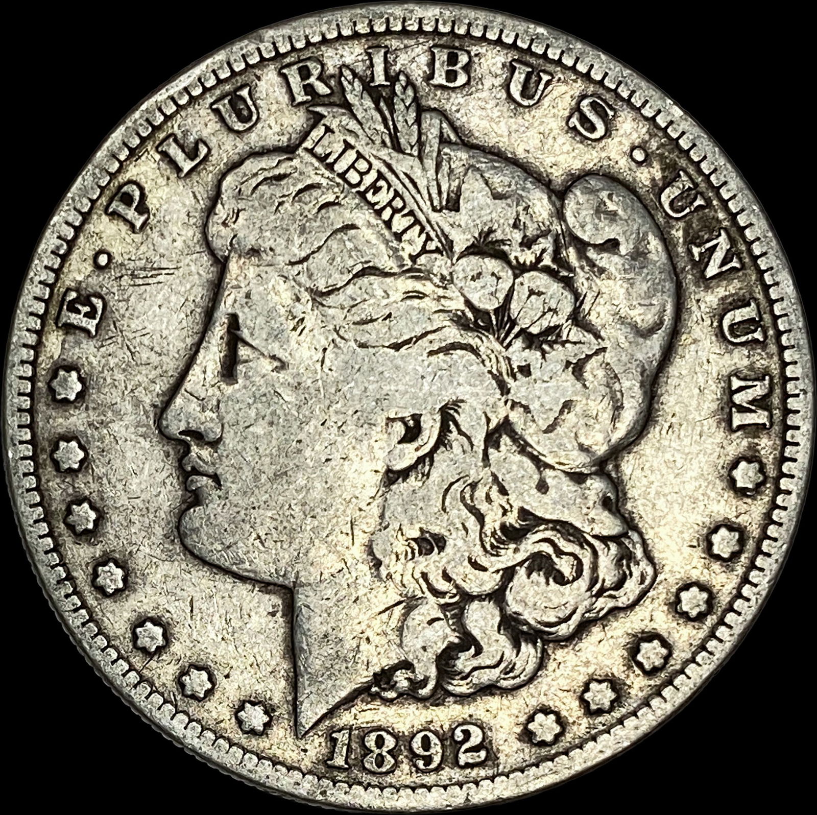 1892-S Silver Morgan Dollar LIGHTLY CIRCULATED (1 of 2)