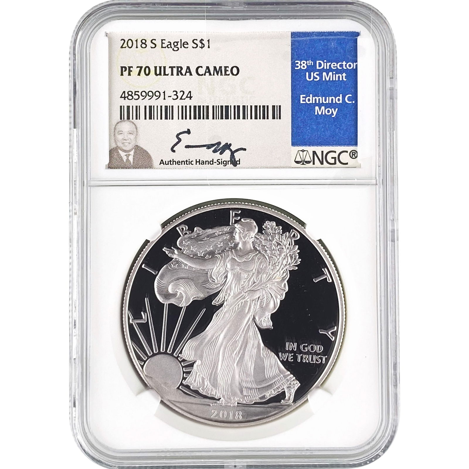 2018-S Silver Eagle NGC PF70 Ultra Cameo (1 of 2)