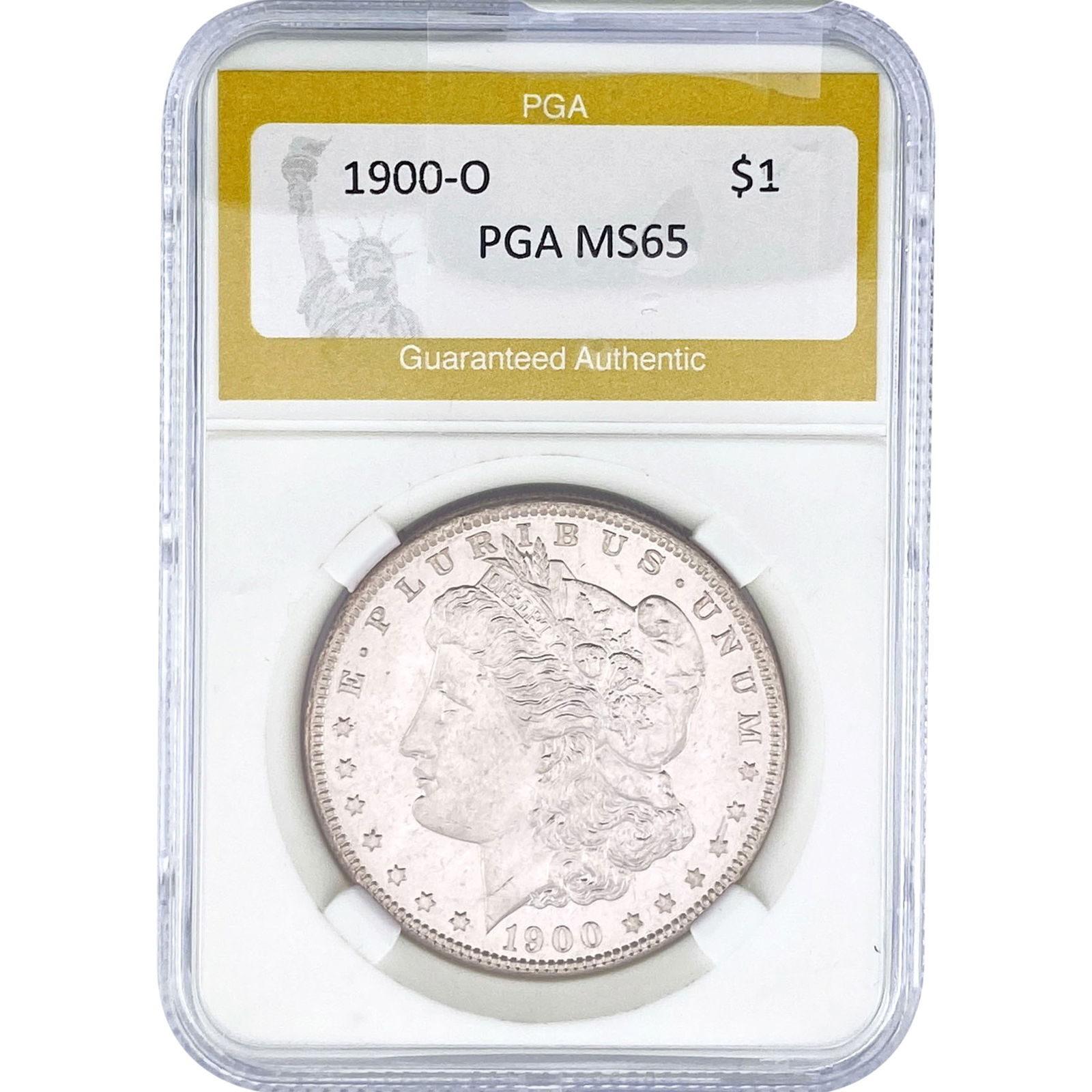 1900-O Morgan Silver Dollar PGA MS65: 1900-O Morgan Silver Dollar PGA MS65