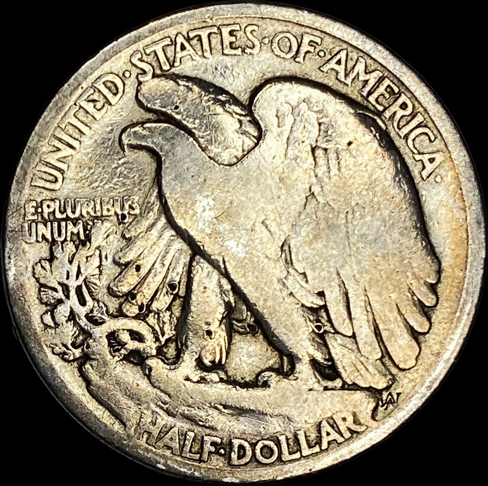1917-S Silver Walking Liberty Half Dollar NICELY CIRCULATED - 2