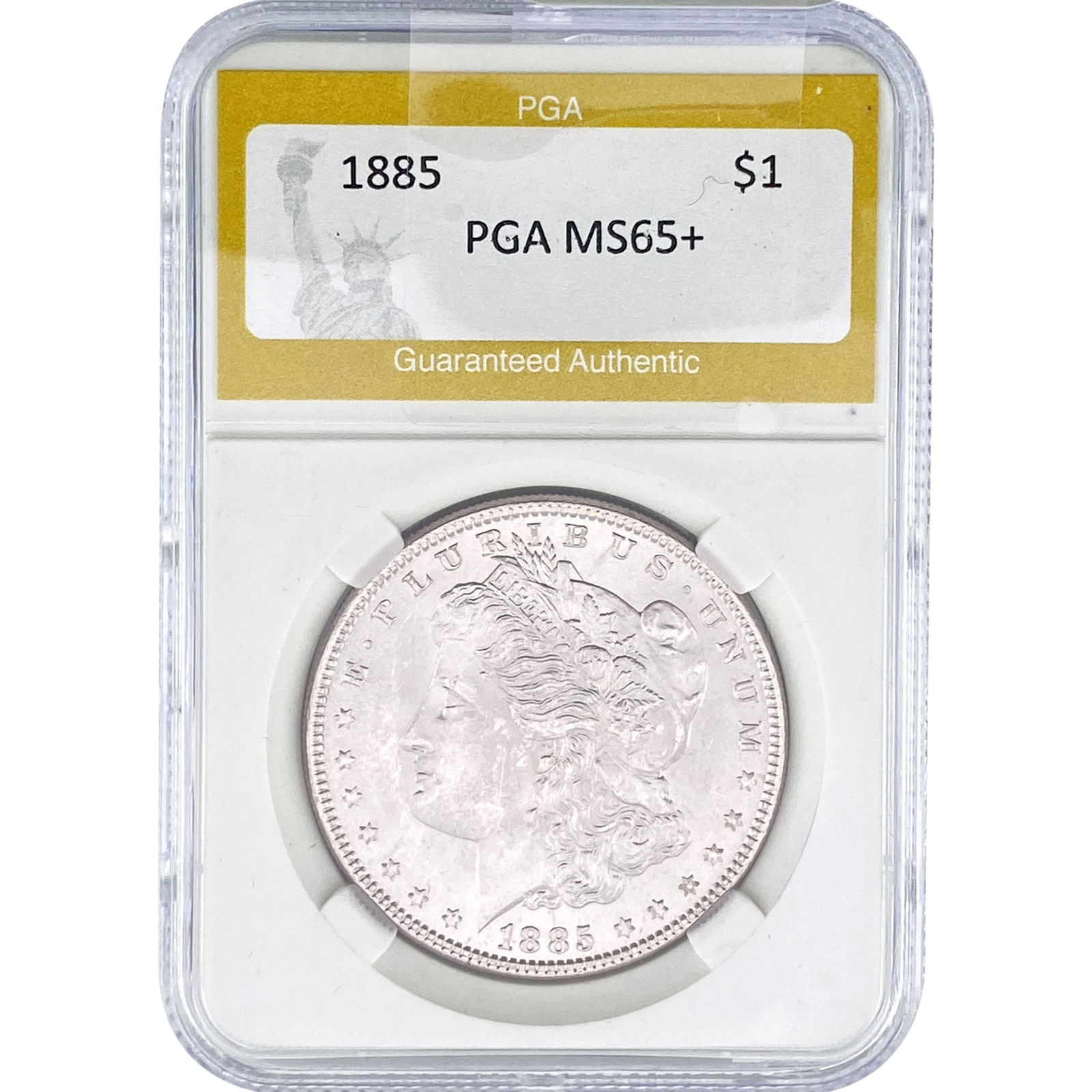 1885 Morgan Silver Dollar PGA MS65+: 1885 Morgan Silver Dollar PGA MS65+