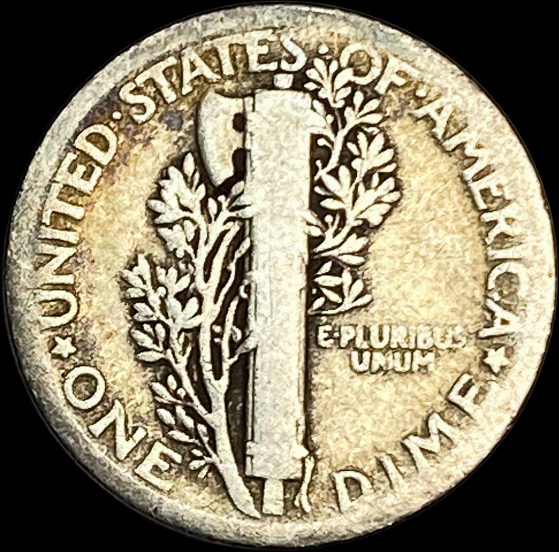 1921 Silver Mercury Dime NICELY CIRCULATED - 2