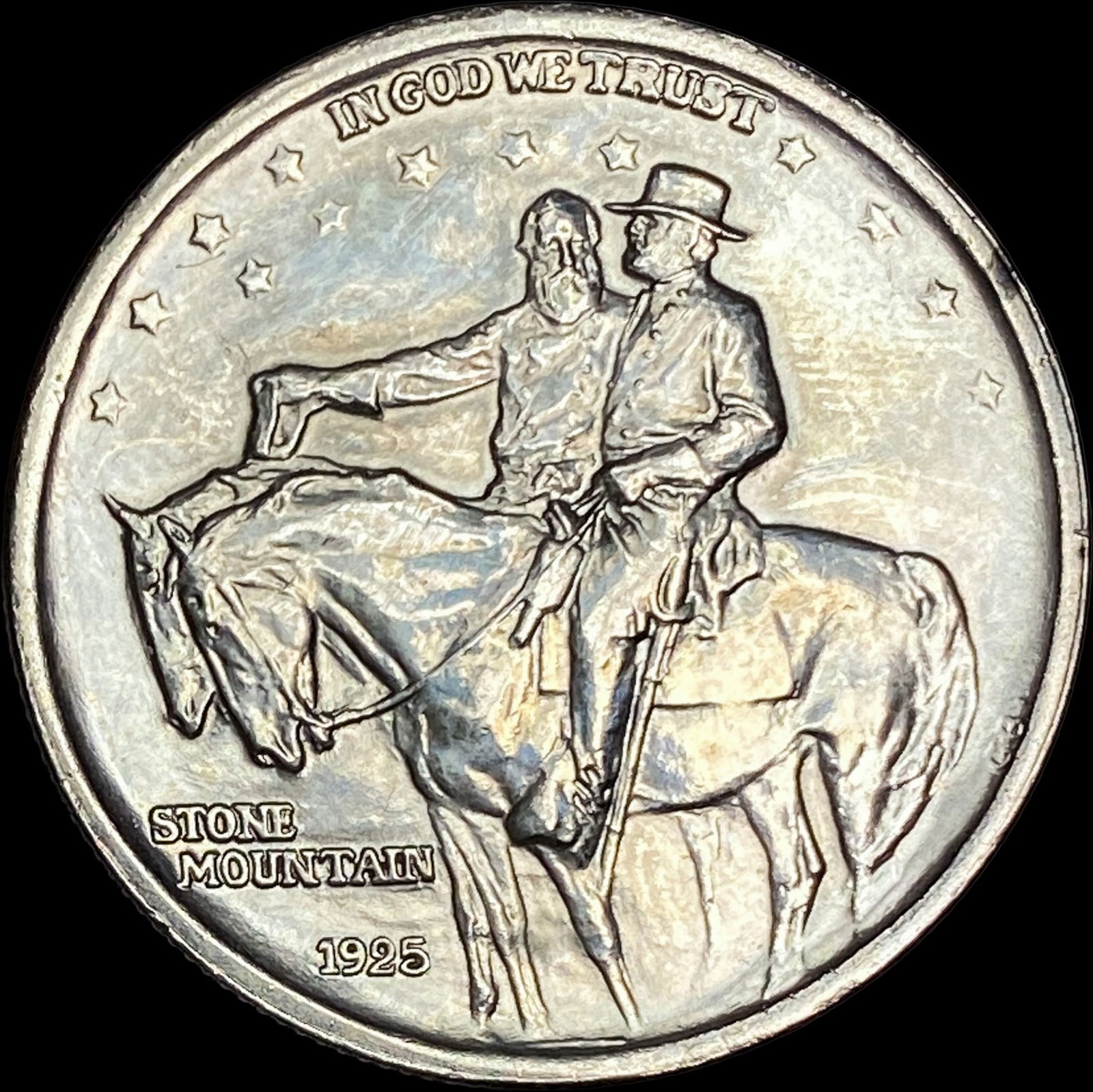 1925 Silver Stone Mountain Half Dollar CLOSELY UNCIRCULATED (1 of 2)
