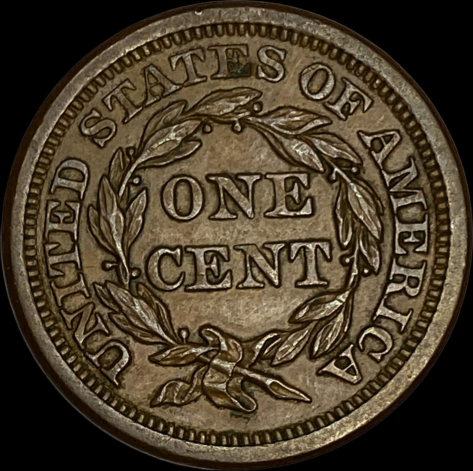 1855 Braided Hair Large Cent UNCIRCULATED - 2