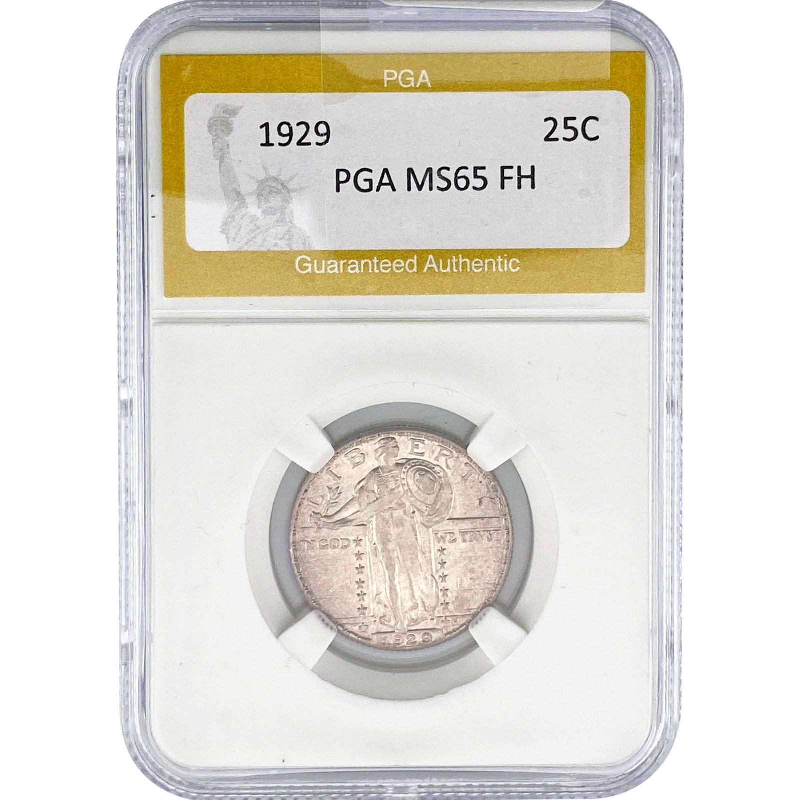1929 Standing Liberty Quarter PGA MS65 FH: 1929 Standing Liberty Quarter PGA MS65 FH