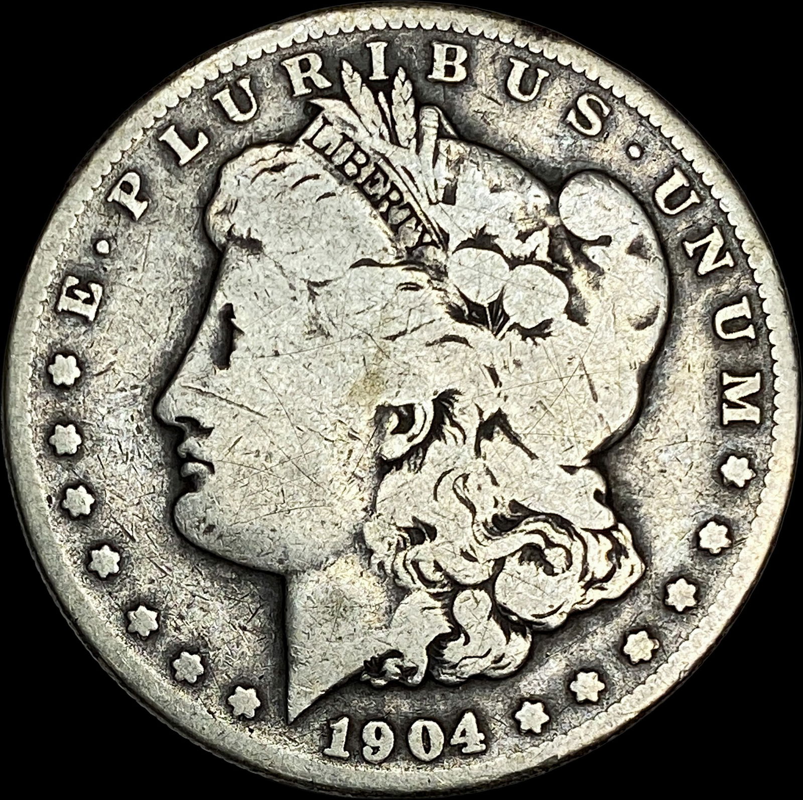 1904-S Silver Morgan Dollar NICELY CIRCULATED (1 of 2)