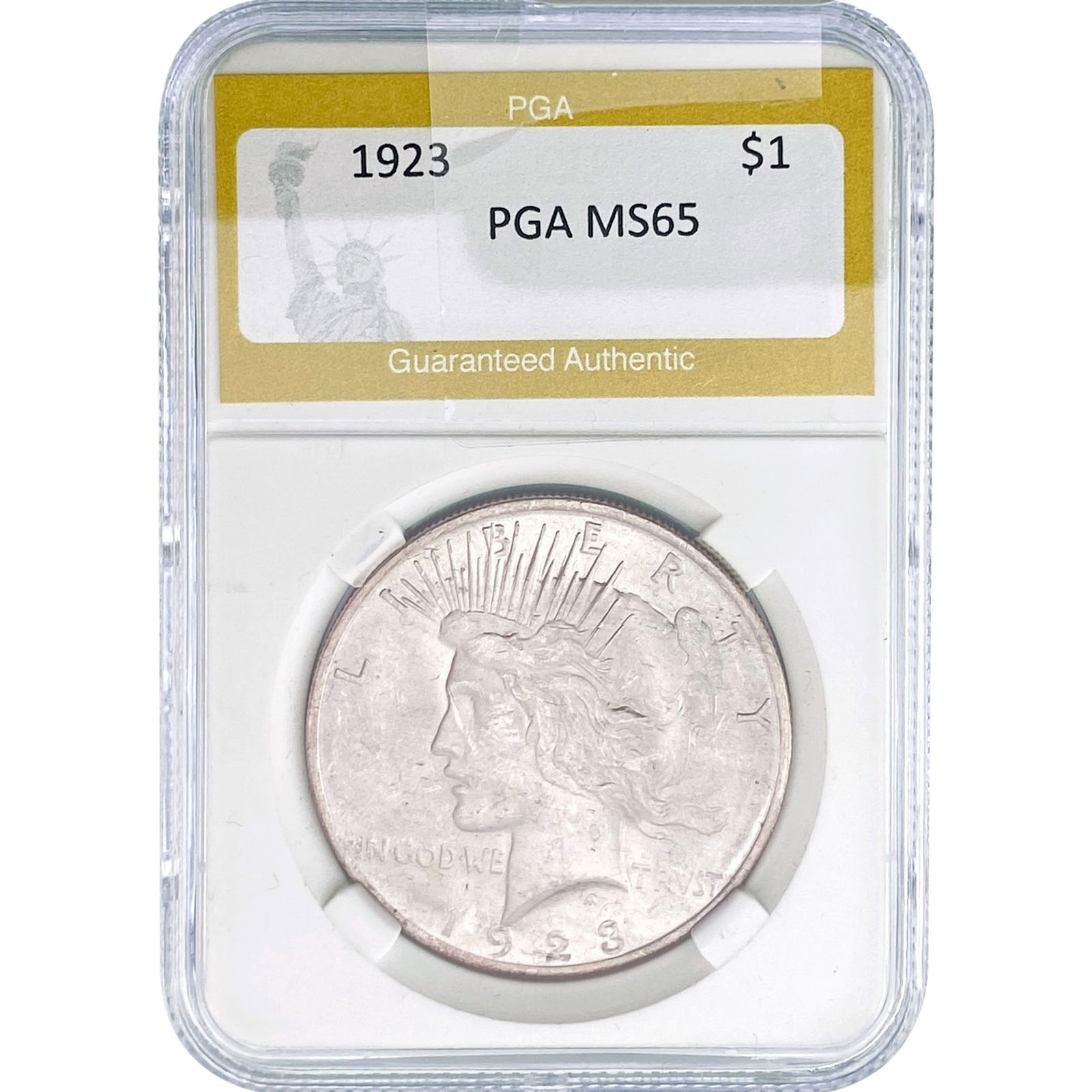 1923 Silver Peace Dollar PGA MS65 (1 of 2)