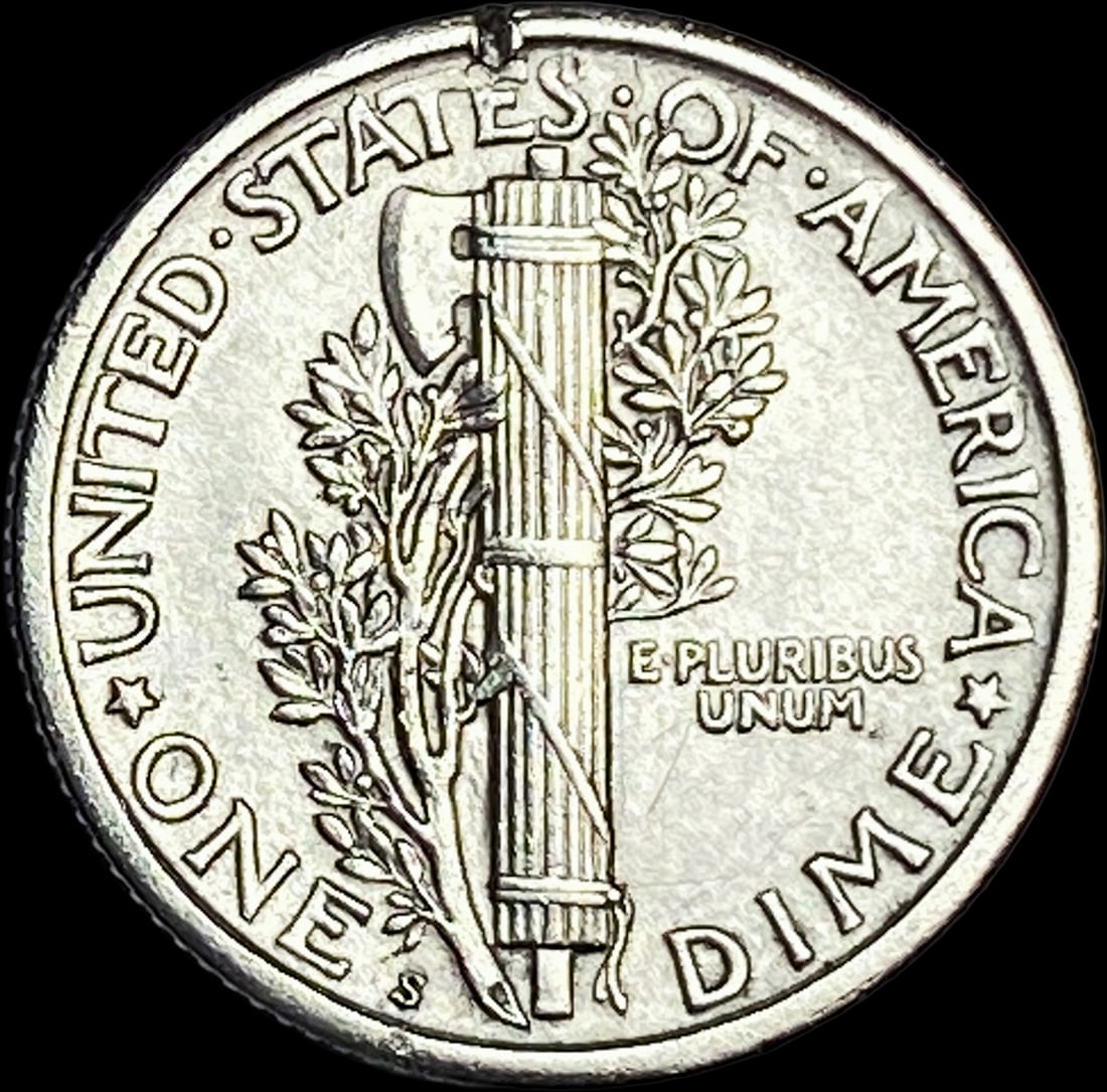 1918-S Silver Mercury Dime CLOSELY UNCIRCULATED - 2