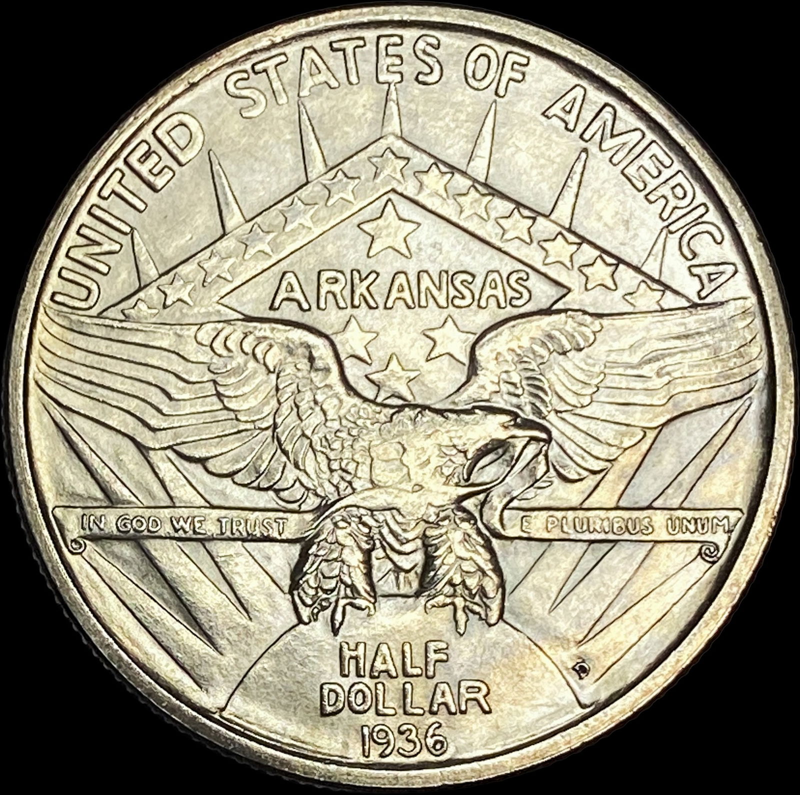1936-P Arkansas Centennial Silver Half Dollar UNCIRCULATED - 2