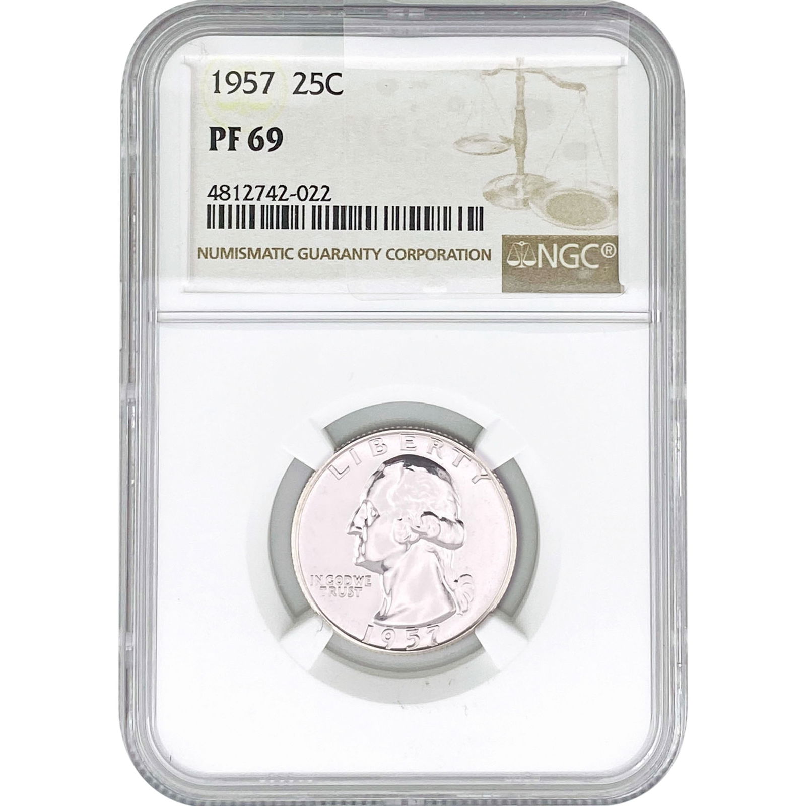 1957 Washington Silver Quarter NGC PF69 (1 of 2)
