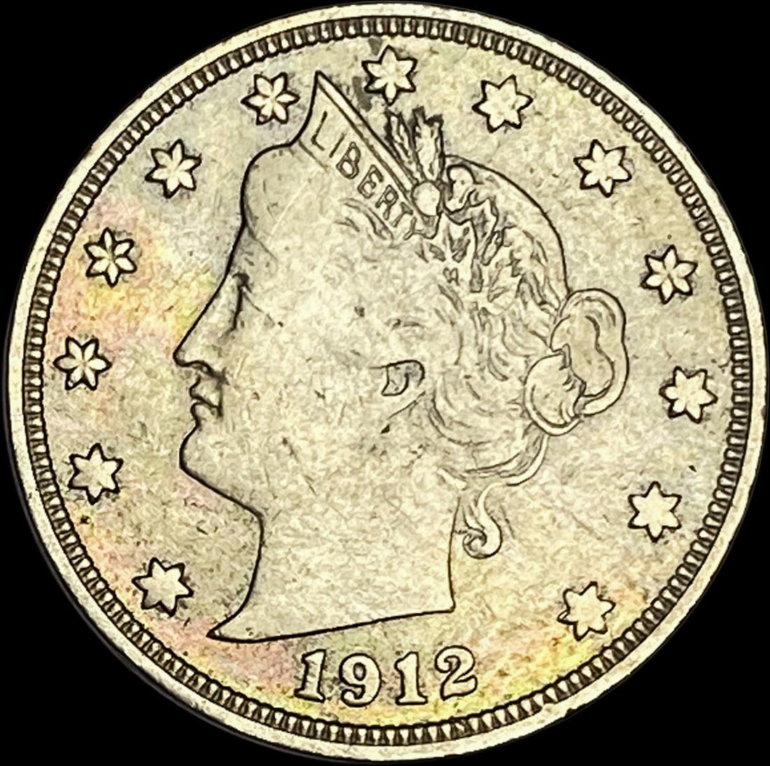 1912-D Liberty Head Nickel ABOUT UNCIRCULATED: 1912-D Liberty Head Nickel ABOUT UNCIRCULATED