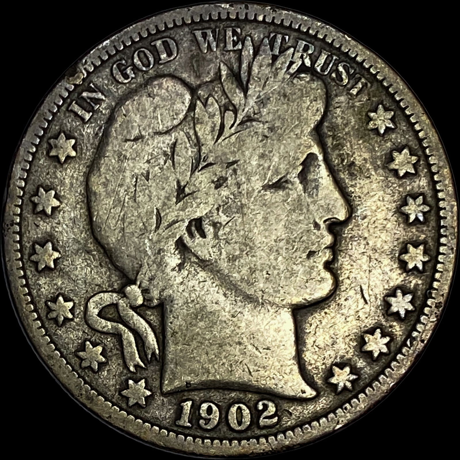 1902-O Silver Barber Half Dollar LIGHTLY CIRCULATED (1 of 2)