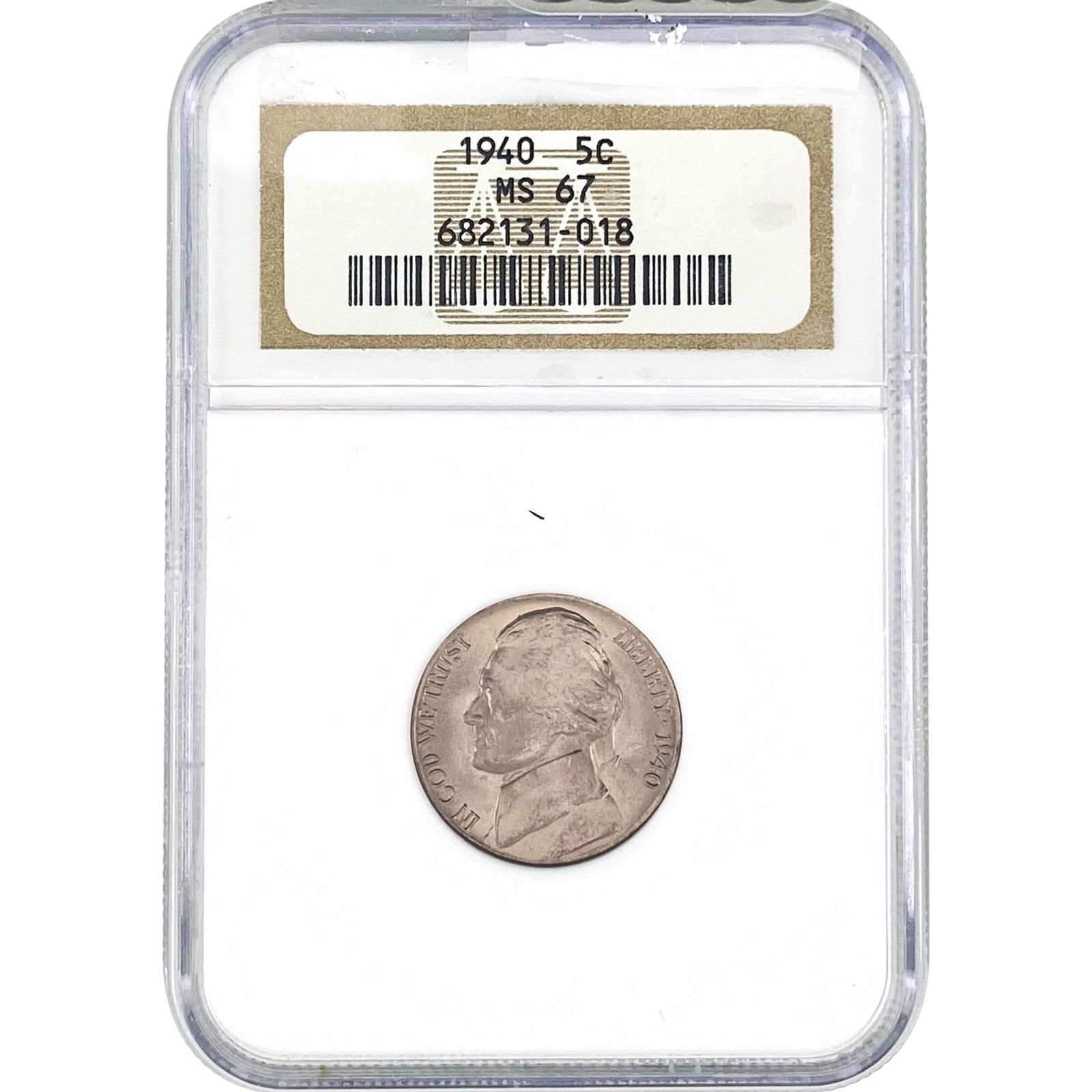 1940 Jefferson Nickel NGC MS67 (1 of 2)