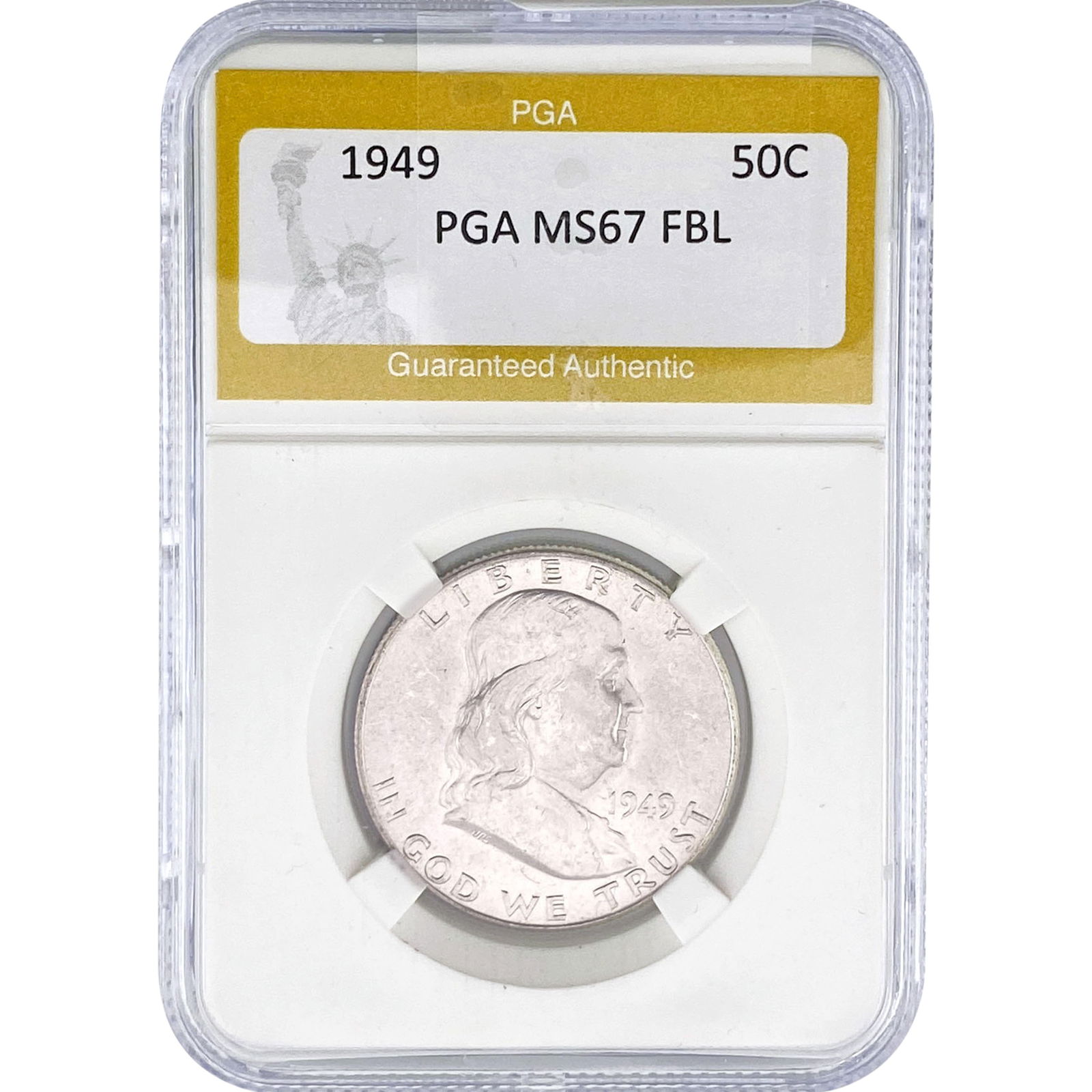 1949 Franklin Half Dollar PGA MS67 FBL (1 of 2)