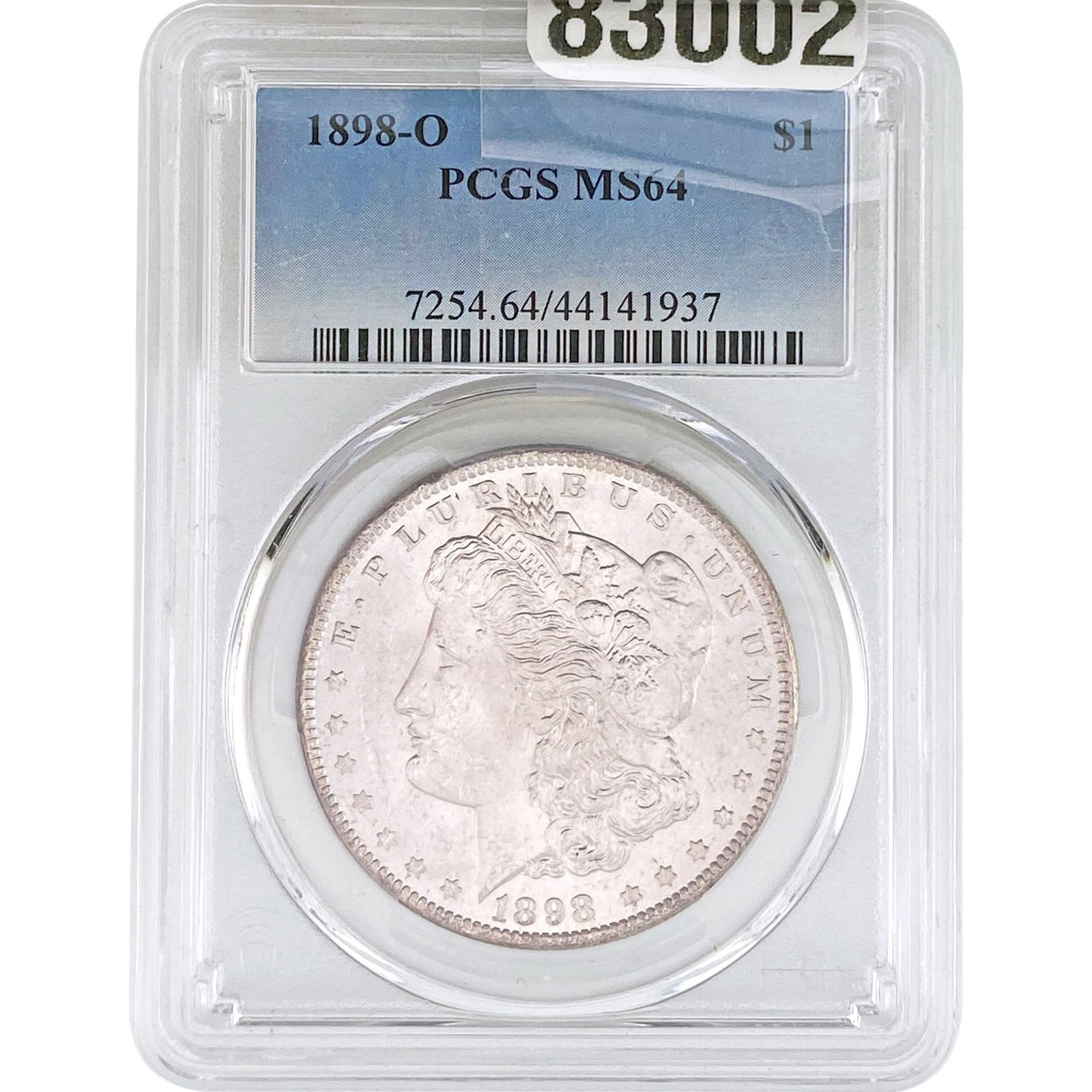 1898-O Morgan Silver Dollar PCGS MS64: 1898-O Morgan Silver Dollar PCGS MS64