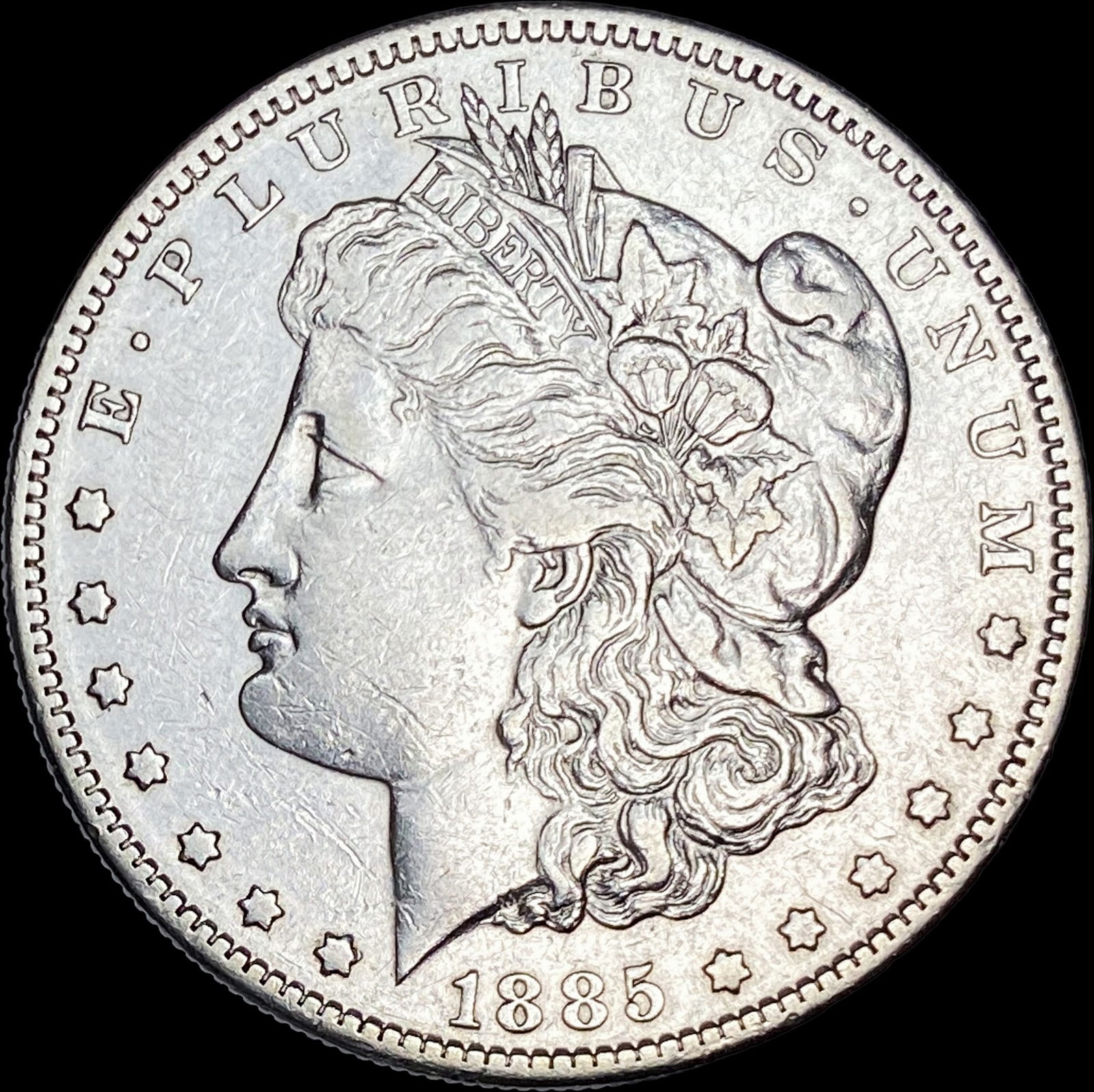 1885-S Silver Morgan Dollar CLOSELY UNCIRCULATED: 1885-S Silver Morgan Dollar CLOSELY UNCIRCULATED
