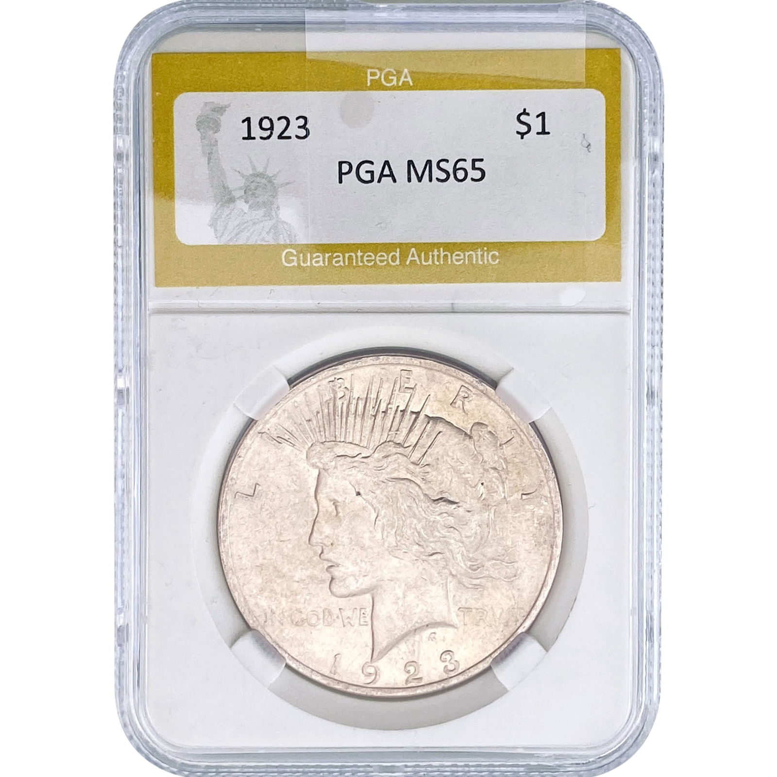 1923 Silver Peace Dollar PGA MS65 (1 of 2)