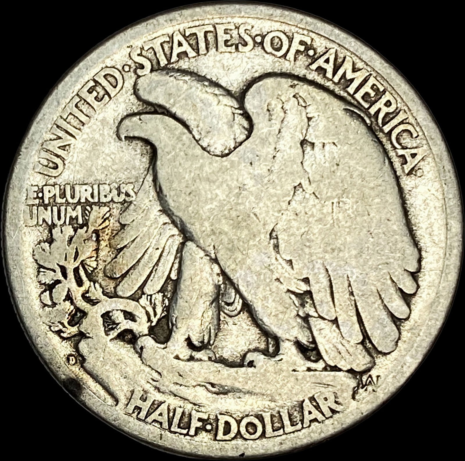 1917-D Silver Half Dollar NICELY CIRCULATED - 2
