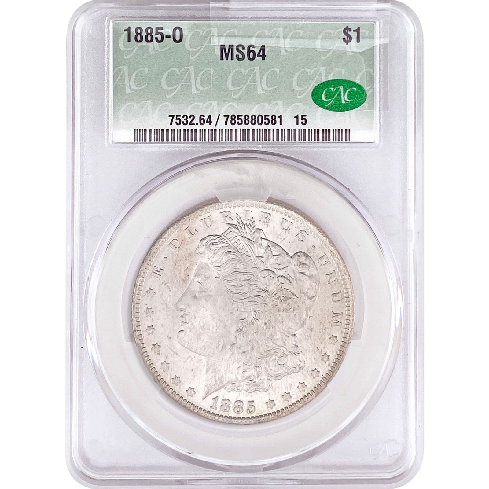 1885-O Morgan Silver Dollar CAC MS64 (1 of 2)